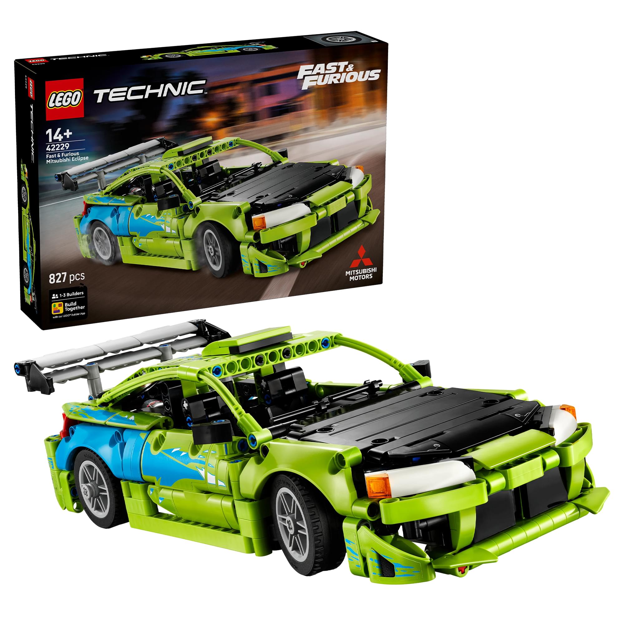 Fast and Furious LEGO Technic 42229 Mitsubishi Eclipse 827-Piece Building Set