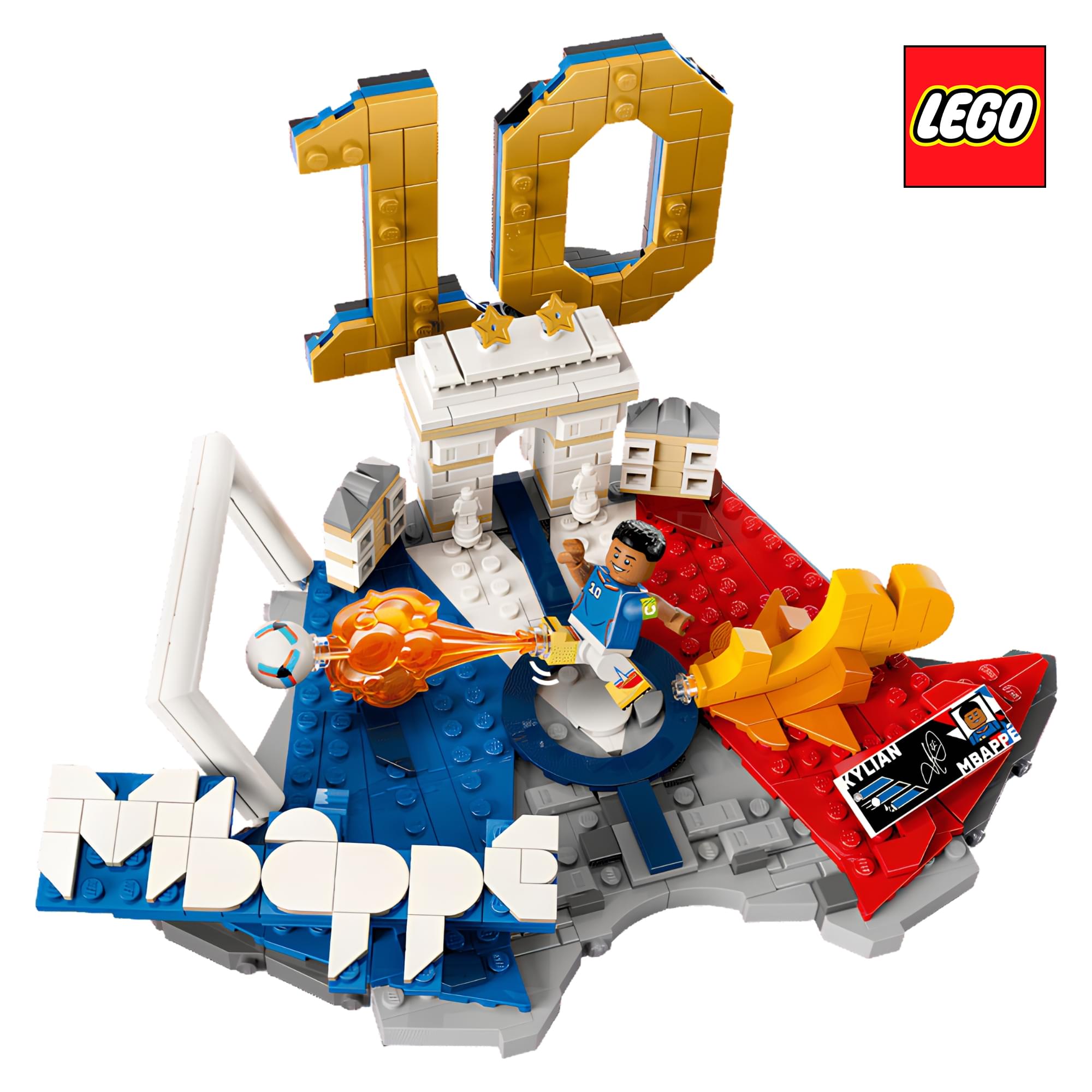 LEGO Editions 43013 Kylian Mbappe Soccer Highlights 490-Piece Building Set