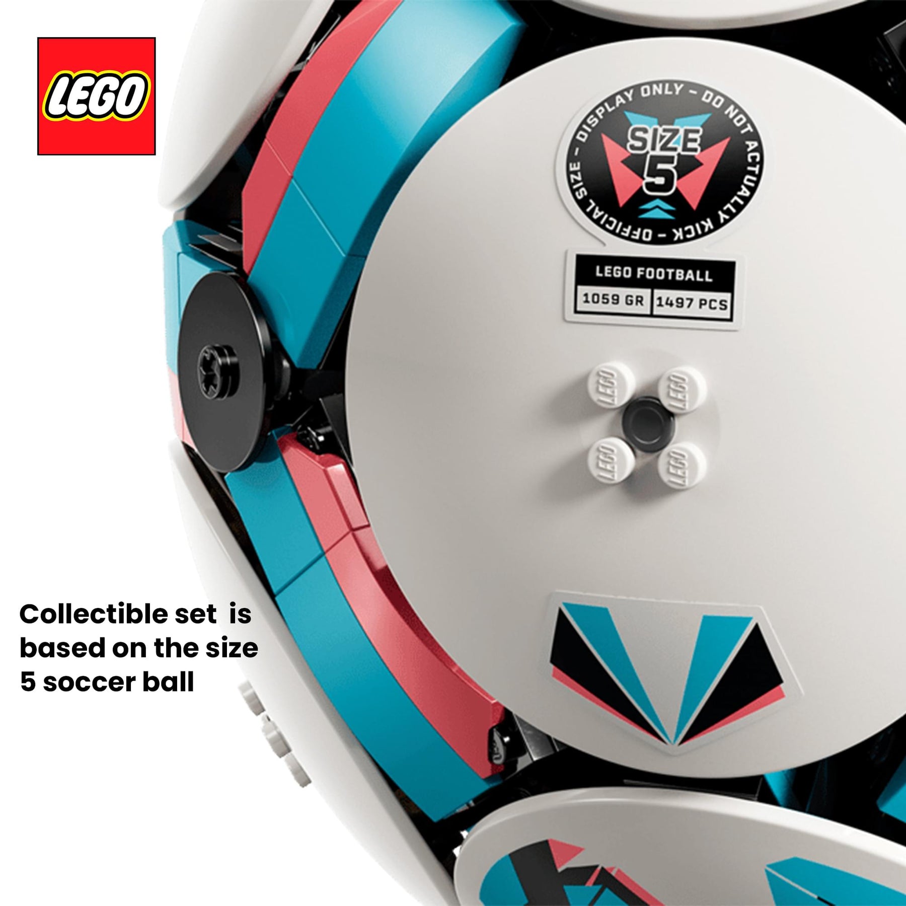 LEGO Editions 43019 Soccer Ball 1498-Piece Building Set