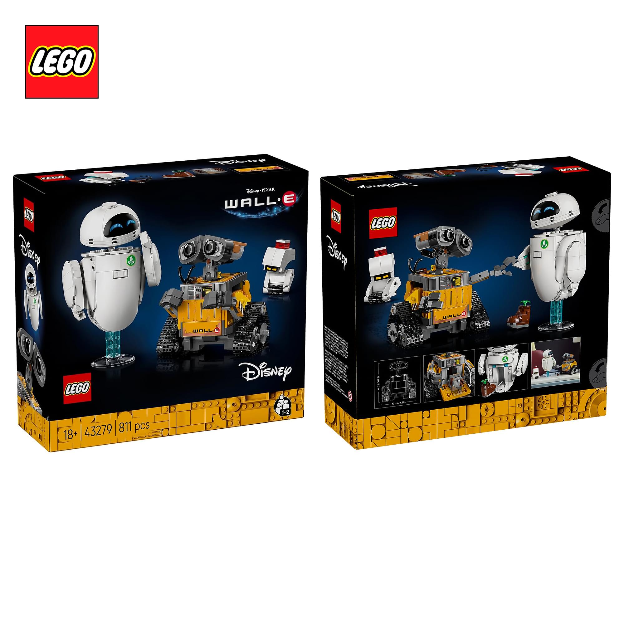 LEGO Disney/Pixar 43279 WALL-E and EVE 811-Piece Building Set