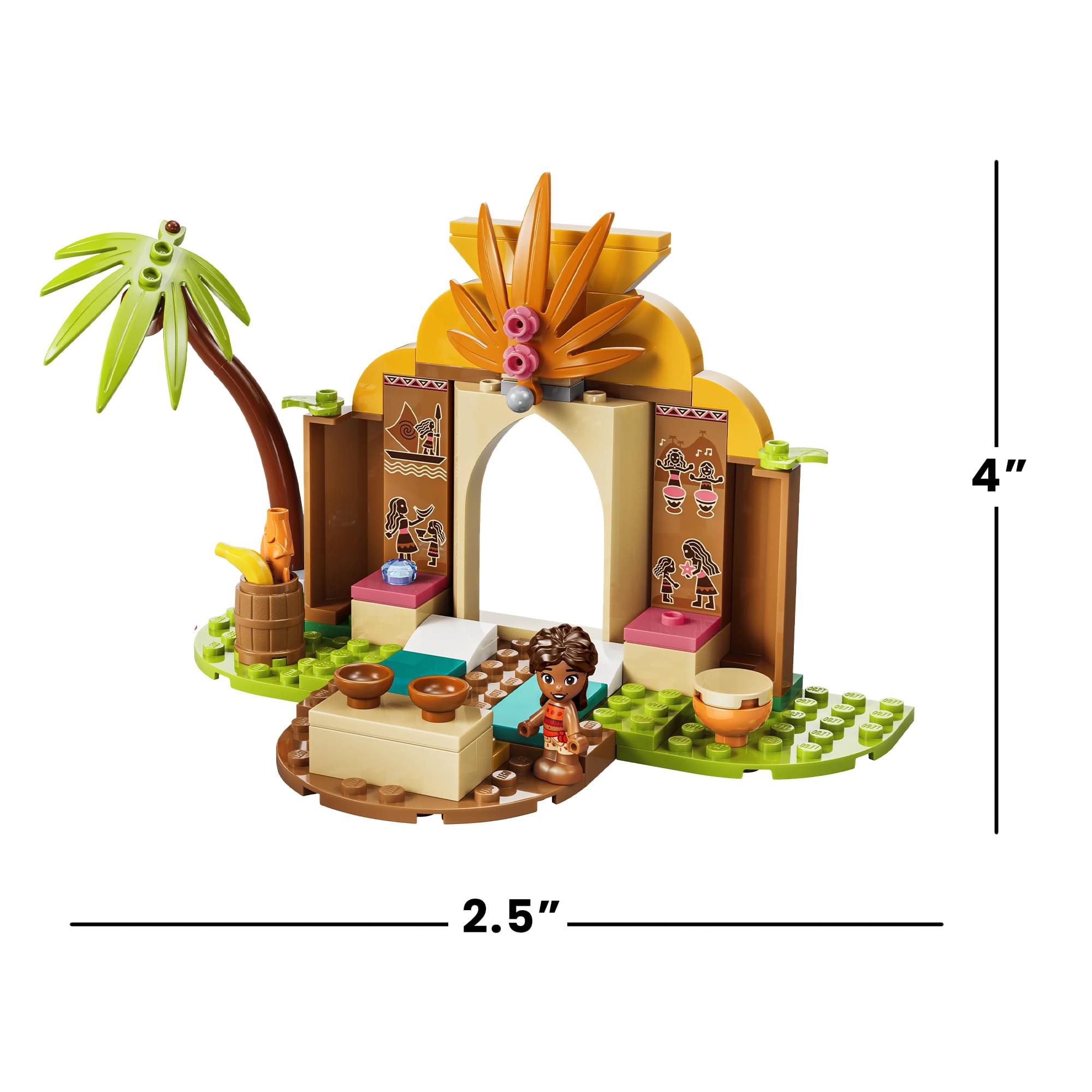 Disney Mohana LEGO 43282 Village House & Boat 85-Piece Building Set
