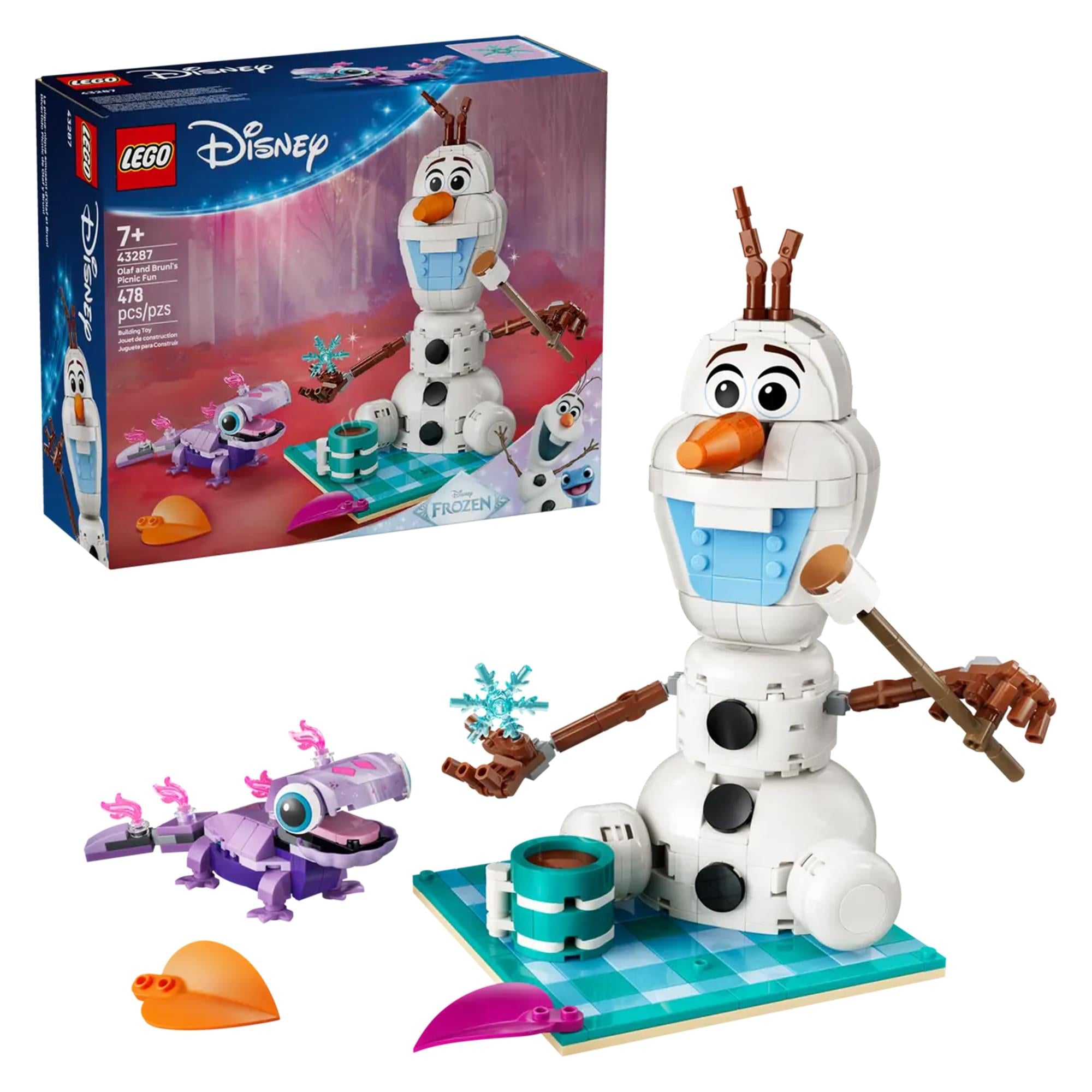 Disney Frozen LEGO 43287 Olaf and Bruni's Picnic Fun 478-Piece Building Set