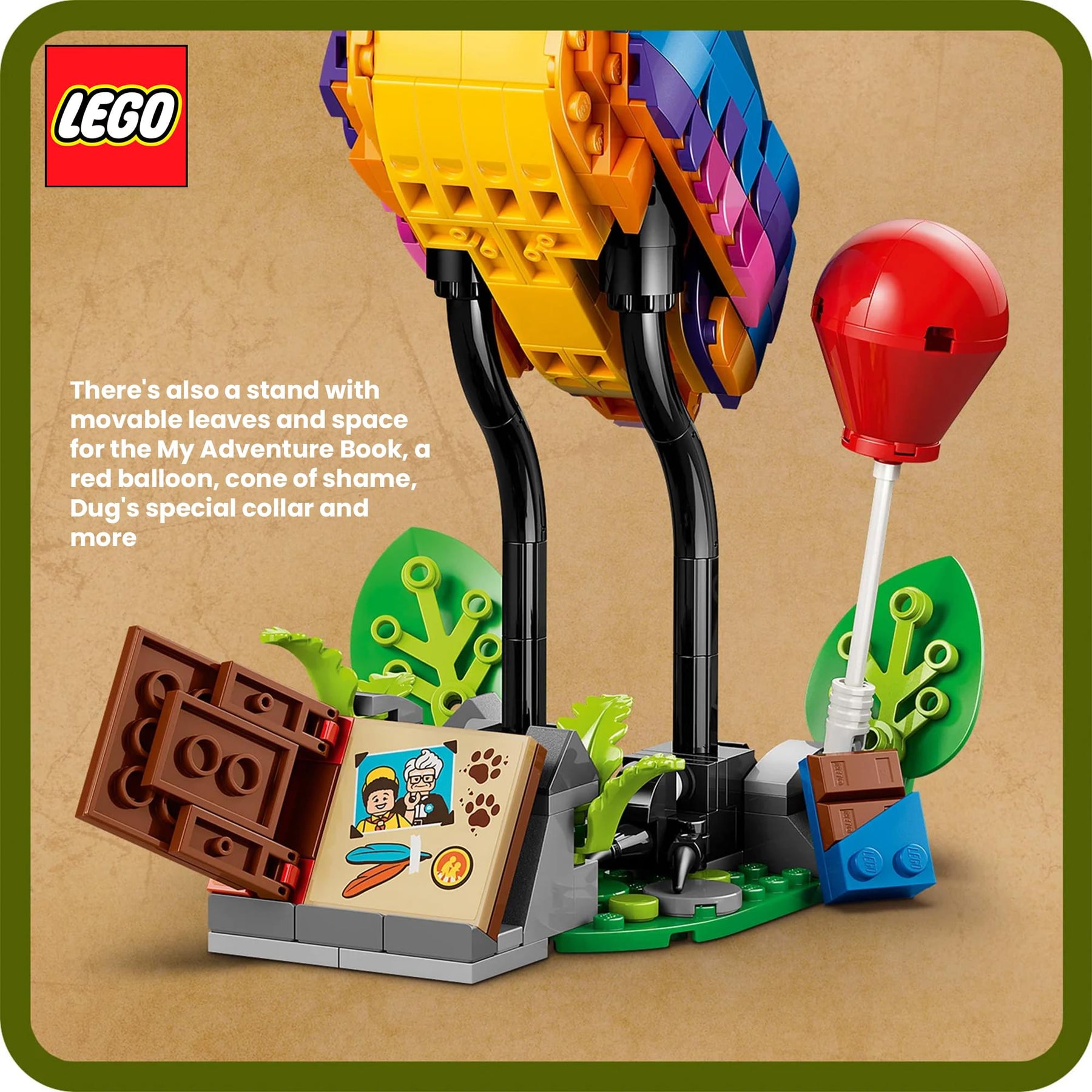 LEGO Disney Pixar 43290 Up Kevin and Dug 628-Piece Building Set