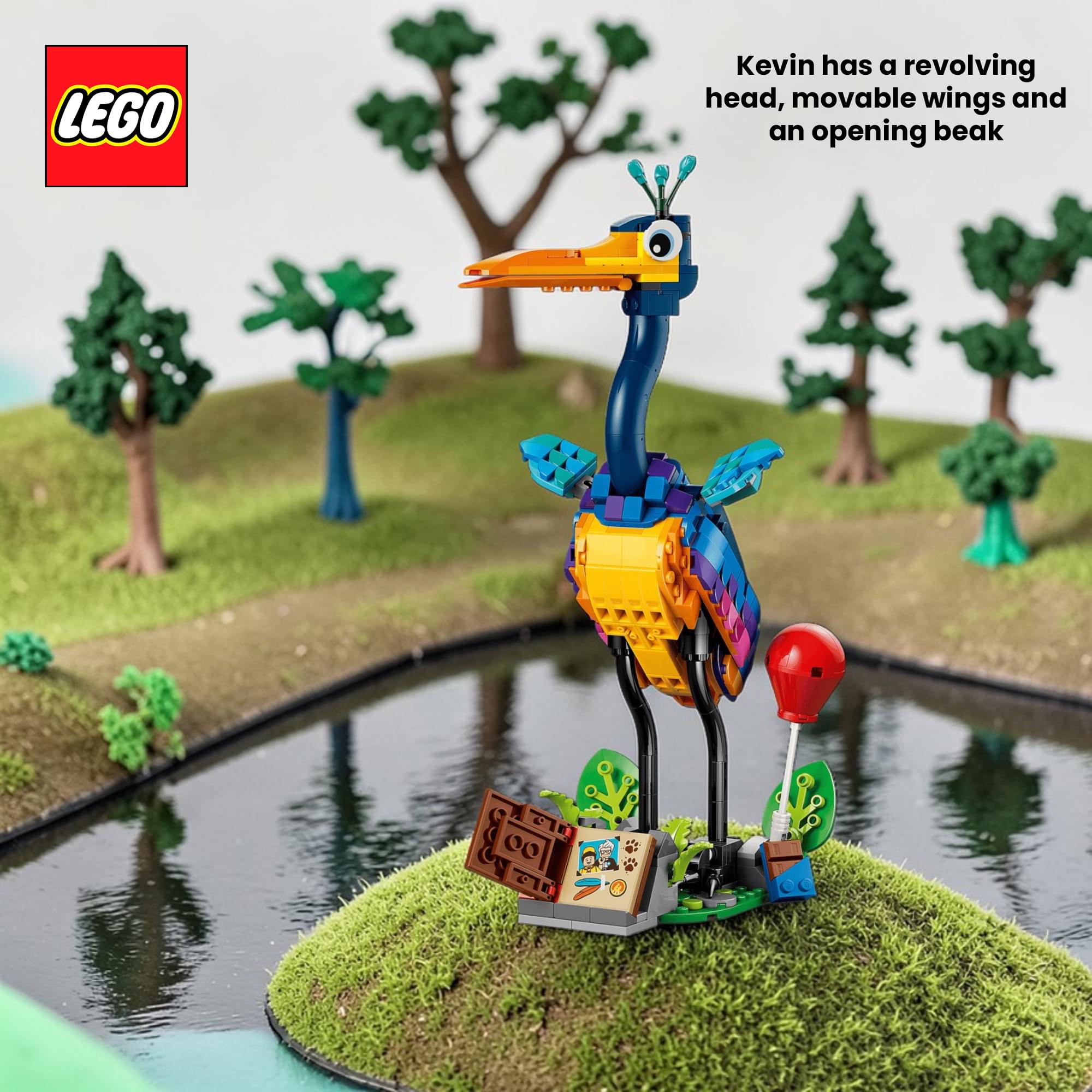 LEGO Disney Pixar 43290 Up Kevin and Dug 628-Piece Building Set