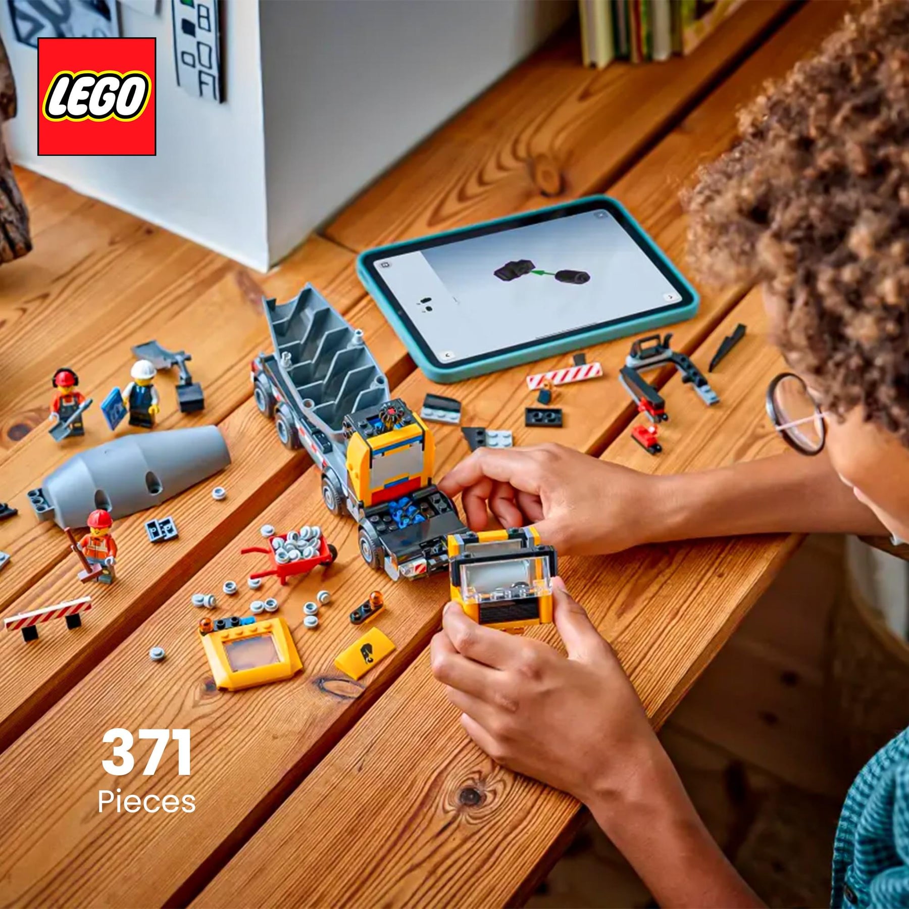 LEGO City 60478 Cement Mixer 371-Piece Building Set