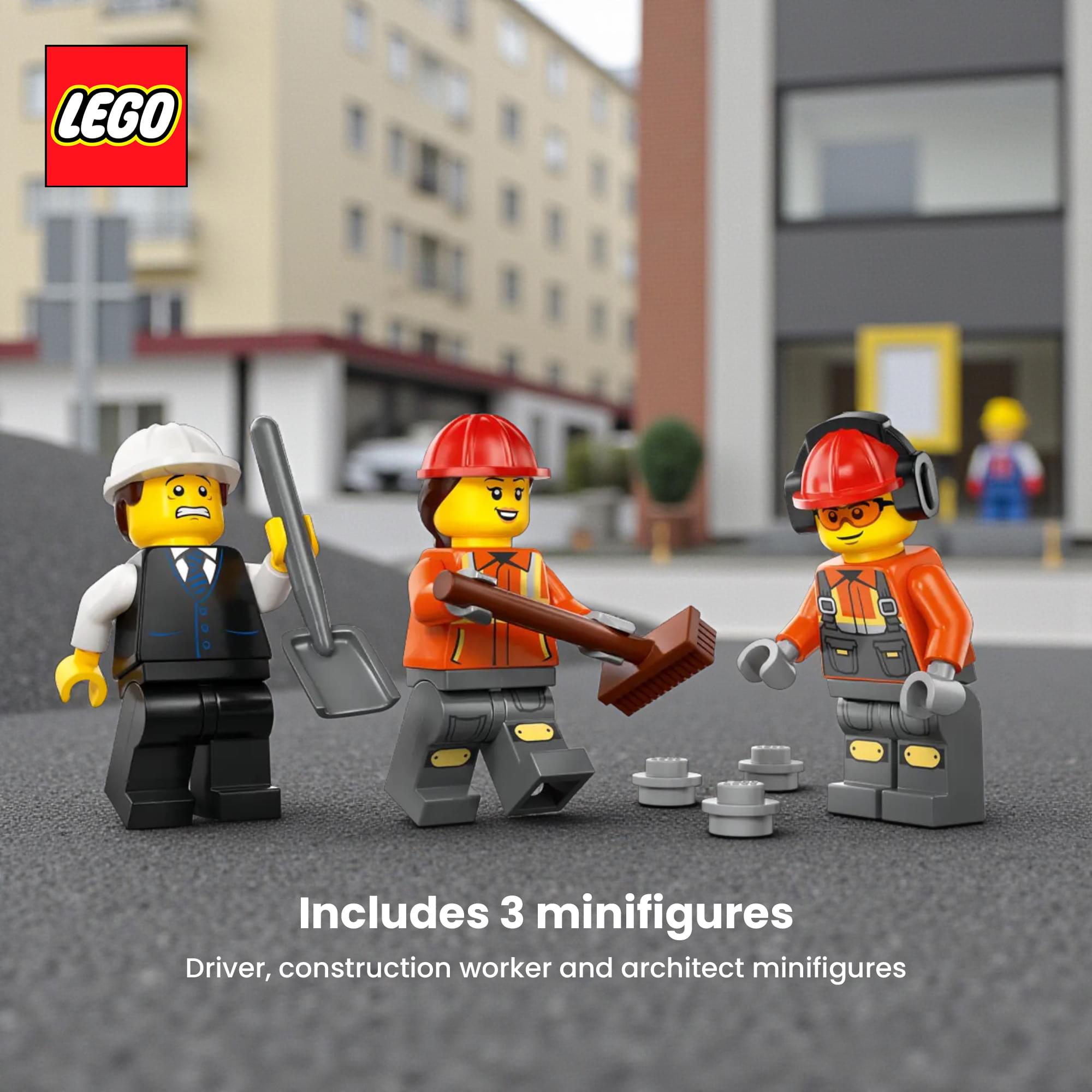 LEGO City 60478 Cement Mixer 371-Piece Building Set