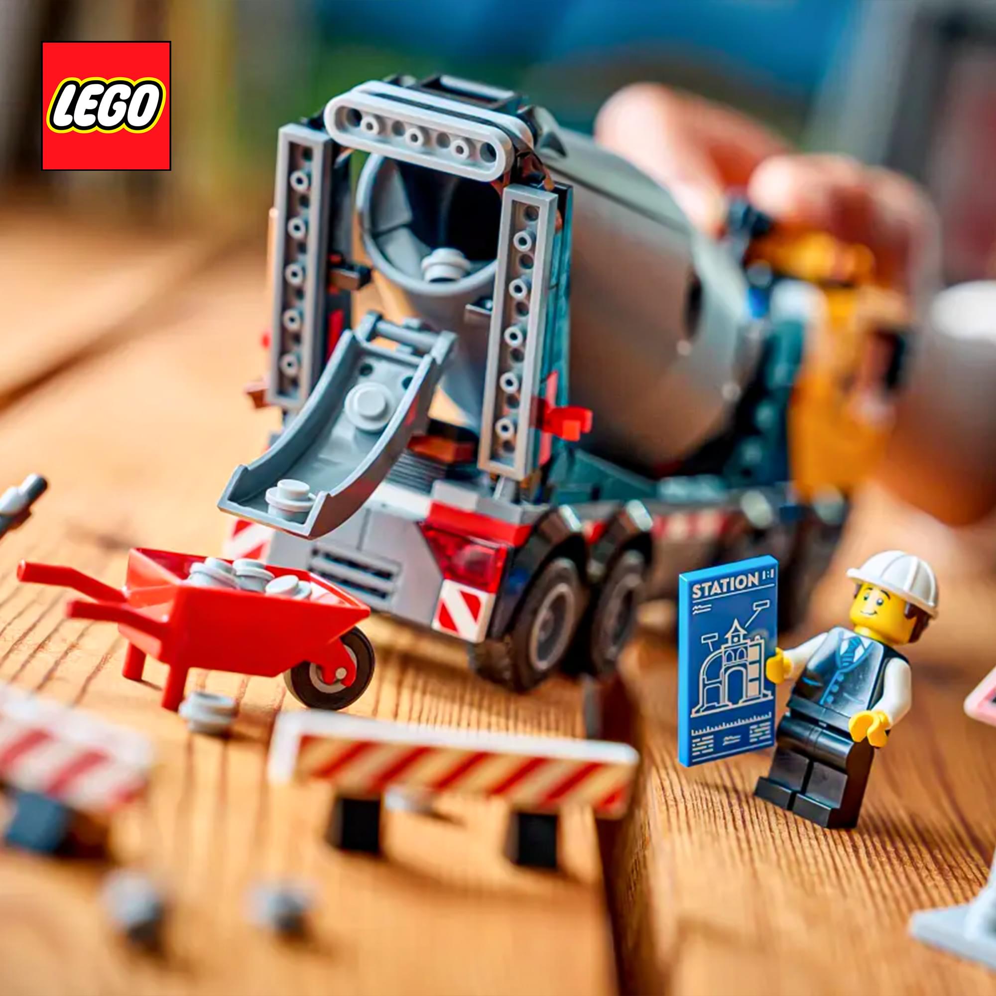 LEGO City 60478 Cement Mixer 371-Piece Building Set