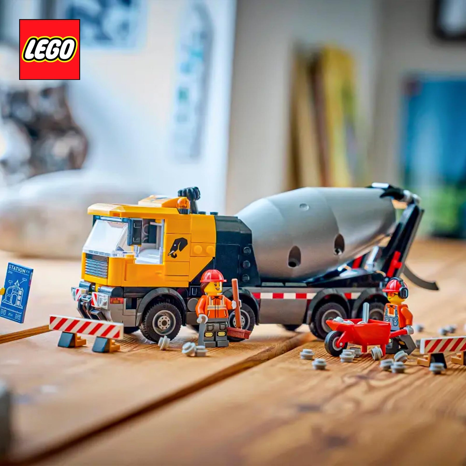 LEGO City 60478 Cement Mixer 371-Piece Building Set