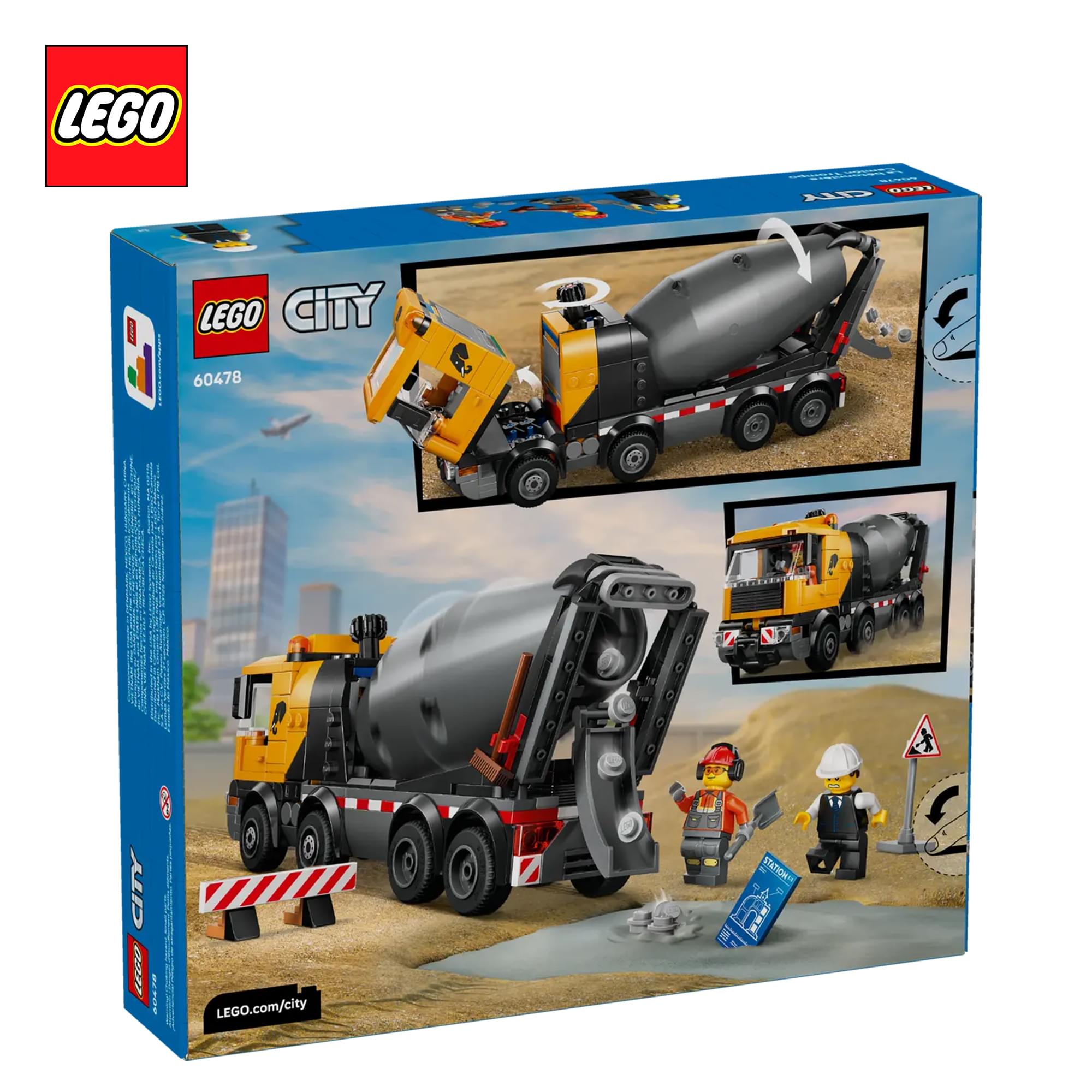 LEGO City 60478 Cement Mixer 371-Piece Building Set
