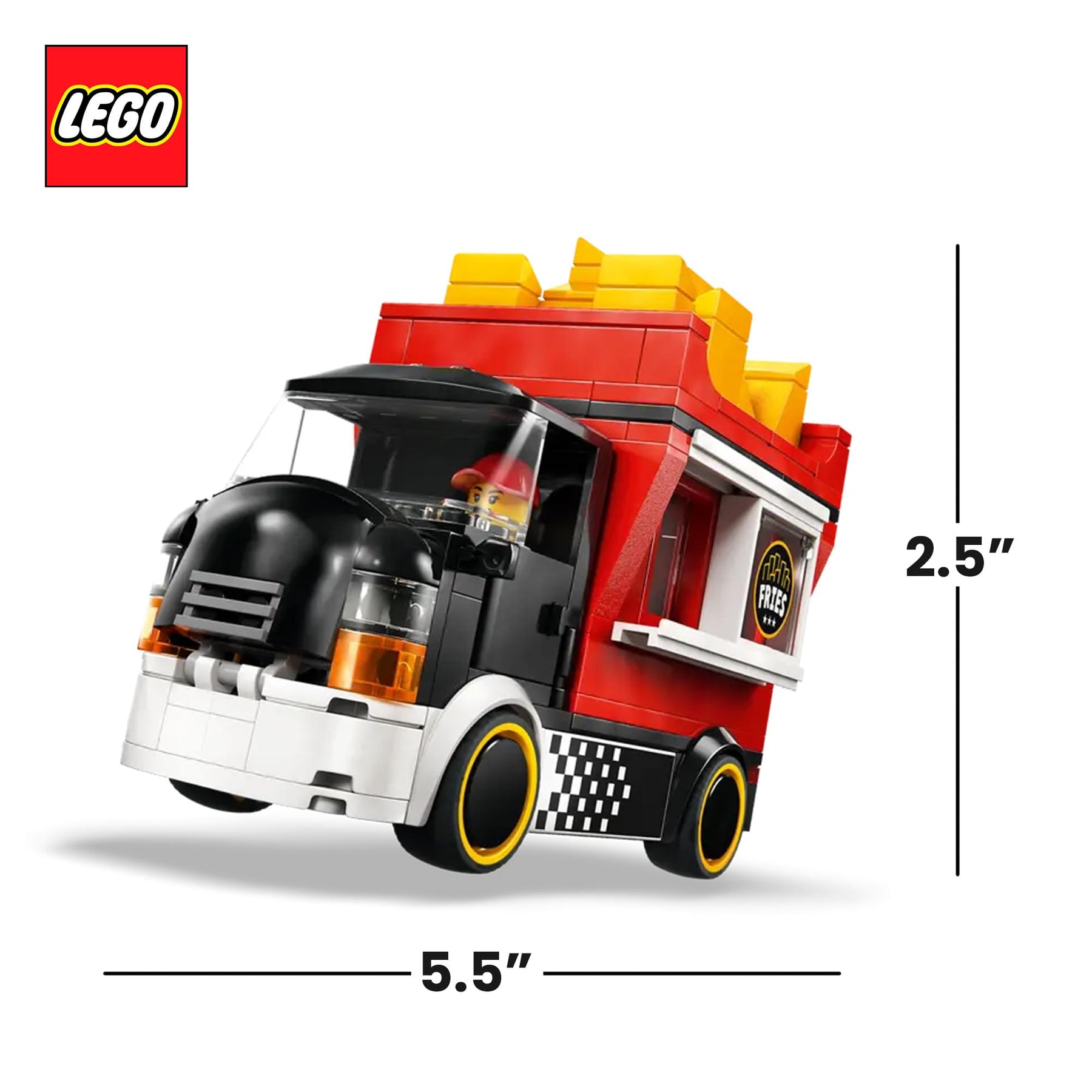 LEGO City 60488 Fries Food Truck 216-Piece Building Set