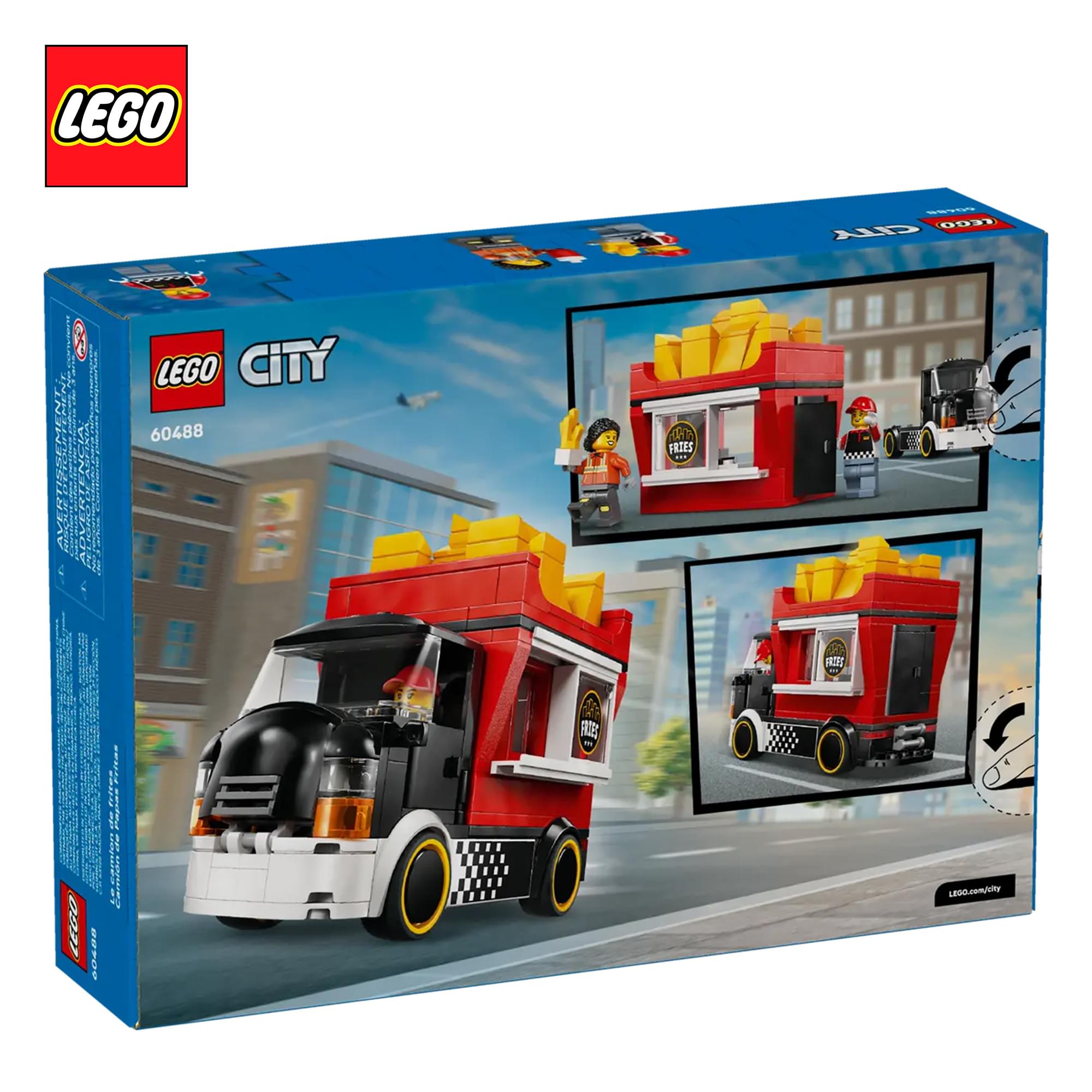 LEGO City 60488 Fries Food Truck 216-Piece Building Set