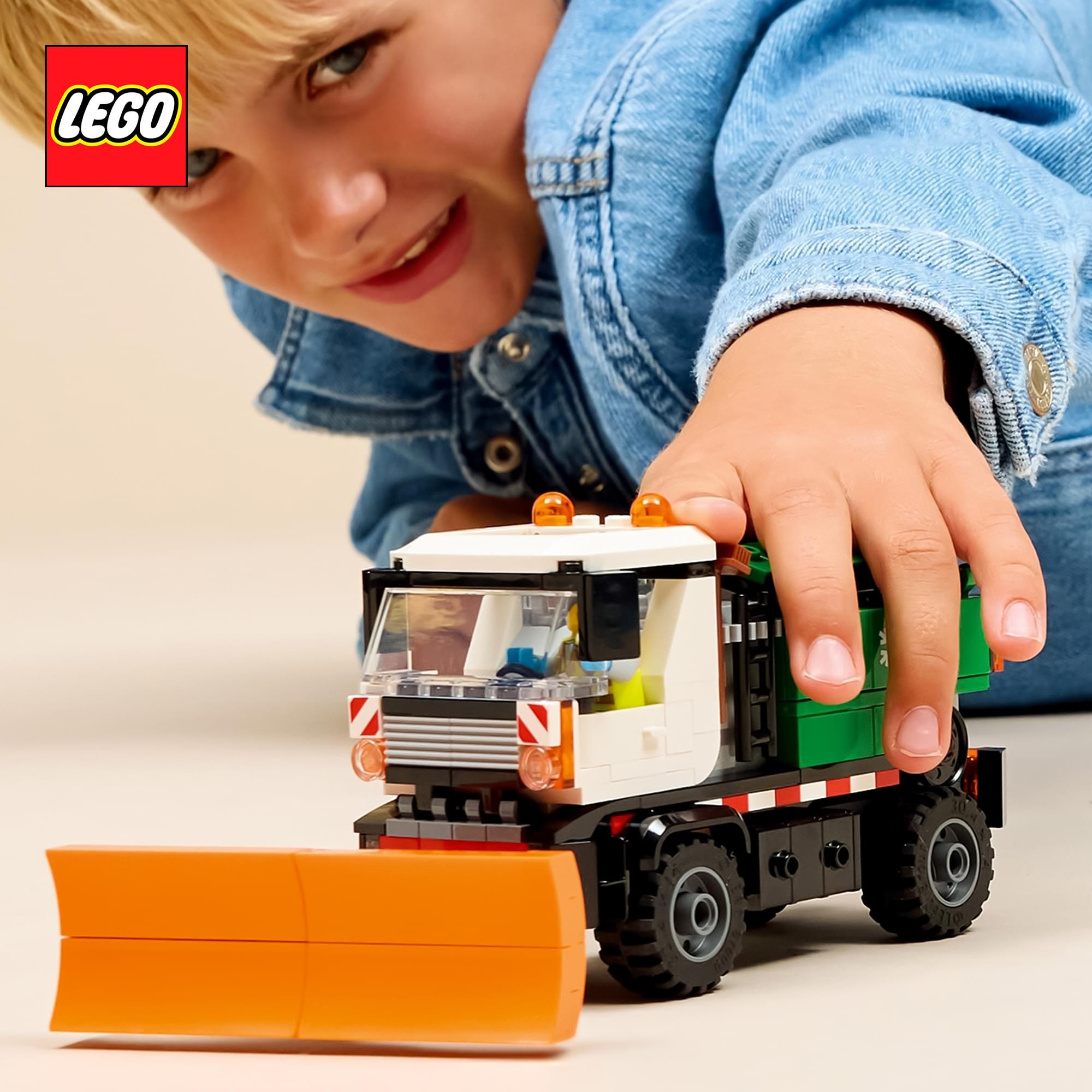 LEGO City 60490 Snowplow 263-Piece Building Set