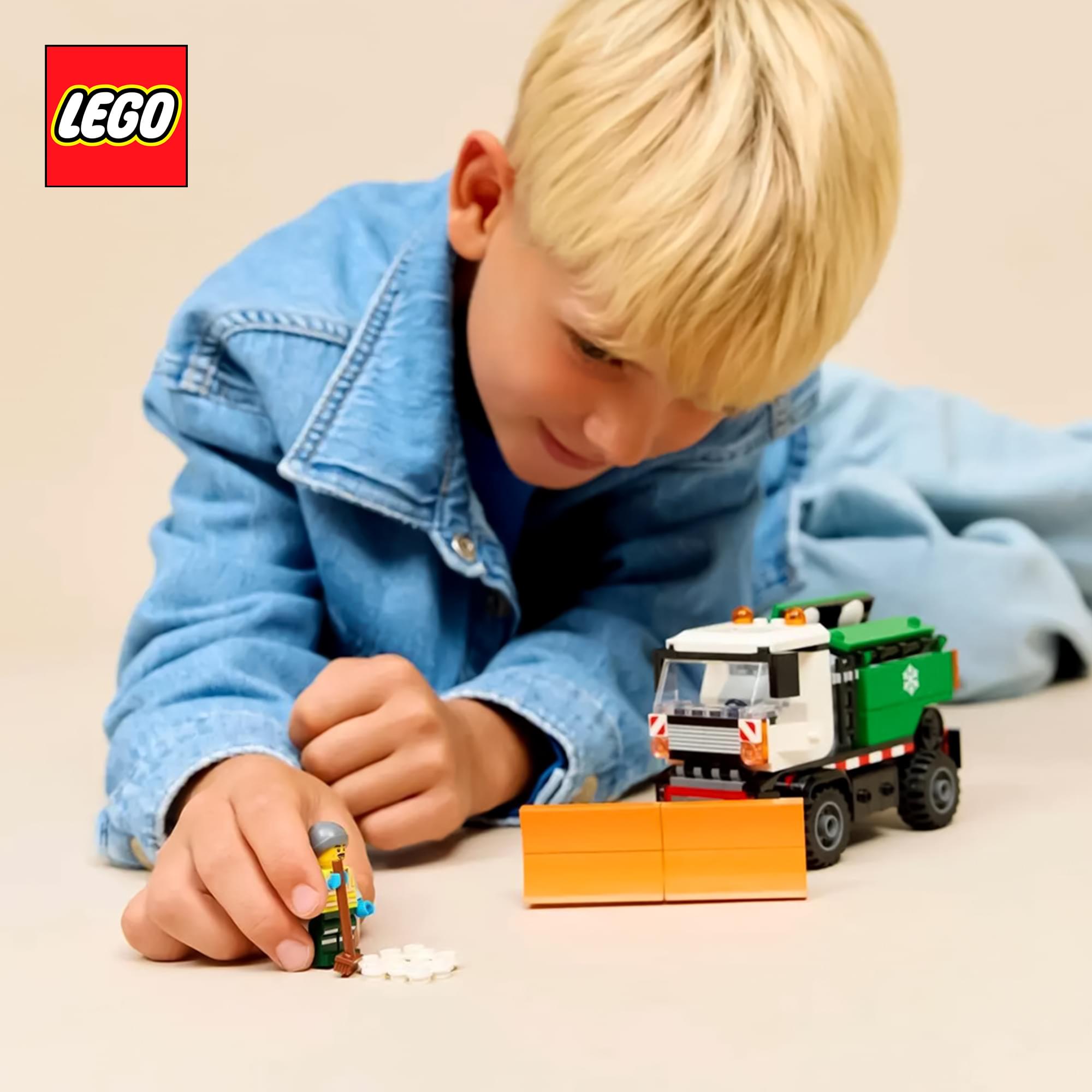 LEGO City 60490 Snowplow 263-Piece Building Set