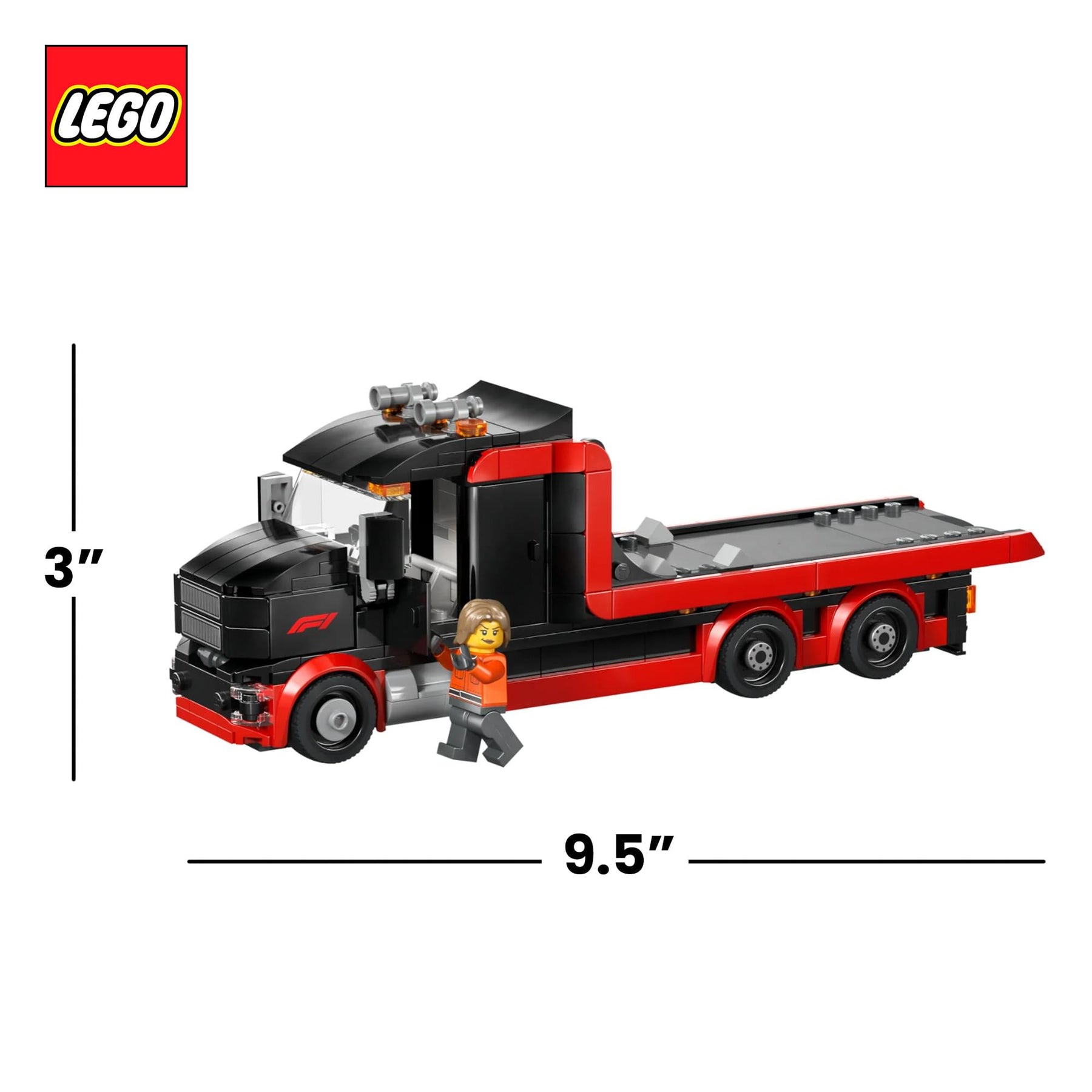 LEGO City 60493 Truck With Audi F1 Race Car 508-Piece Building Set