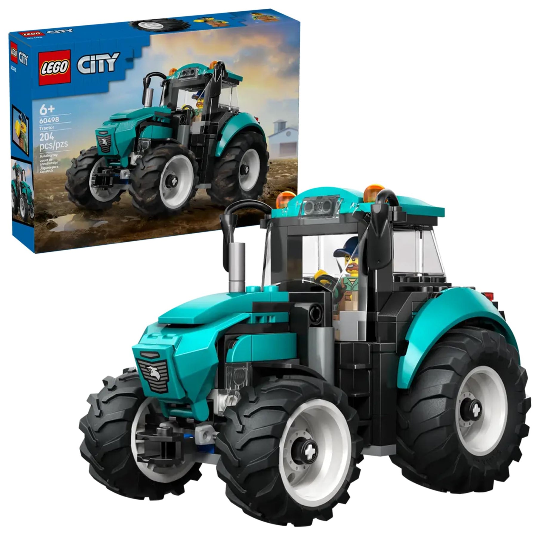 LEGO City 60498 Tractor 204-Piece Building Set