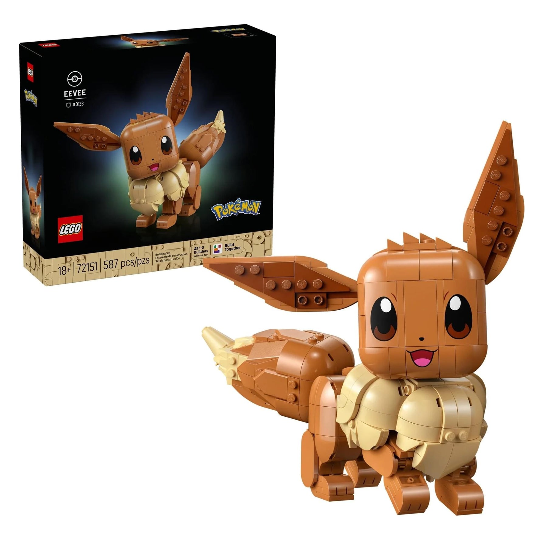 LEGO Pokemon 72151 Eevee 587-Piece Building Set