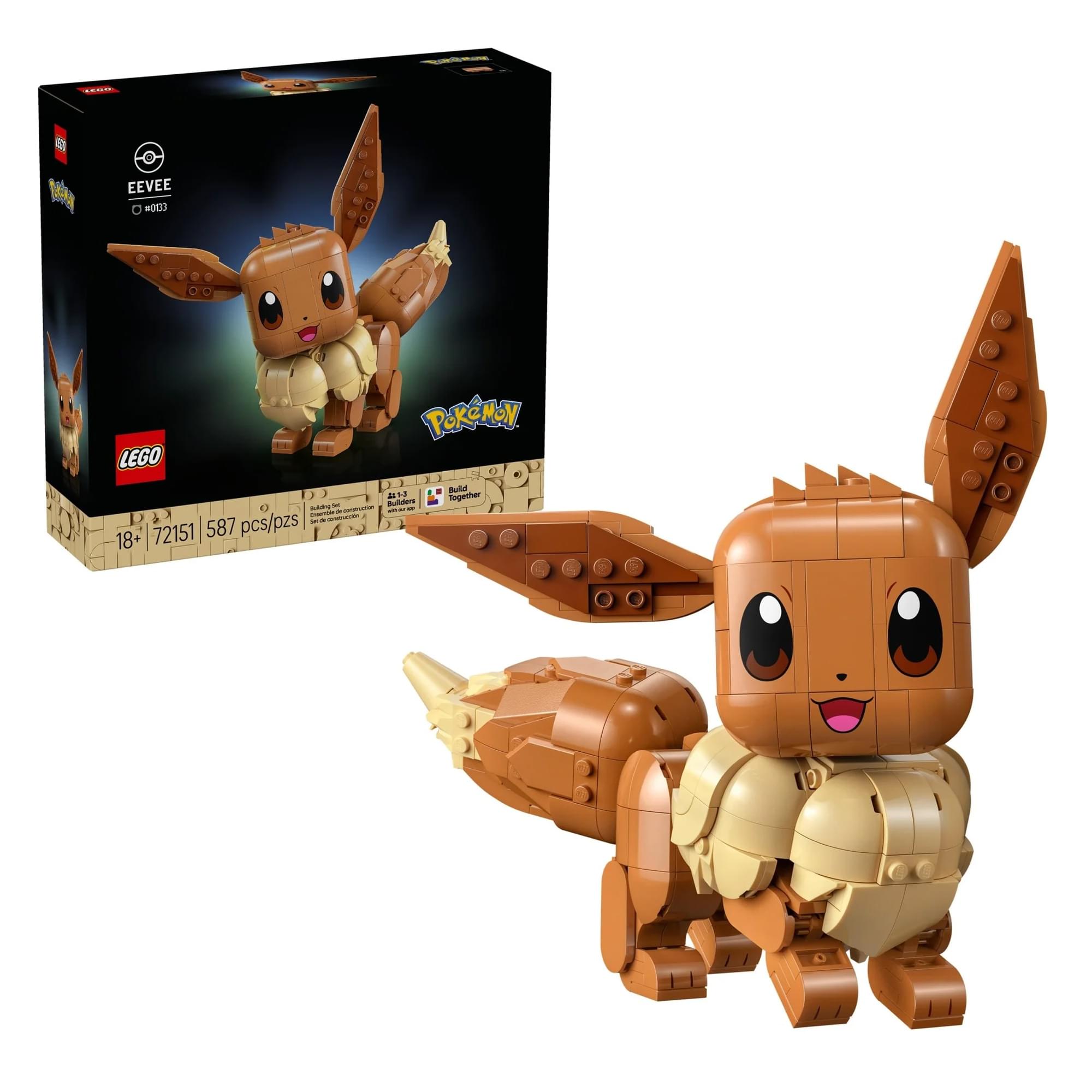 LEGO Pokemon 72151 Eevee 587-Piece Building Set