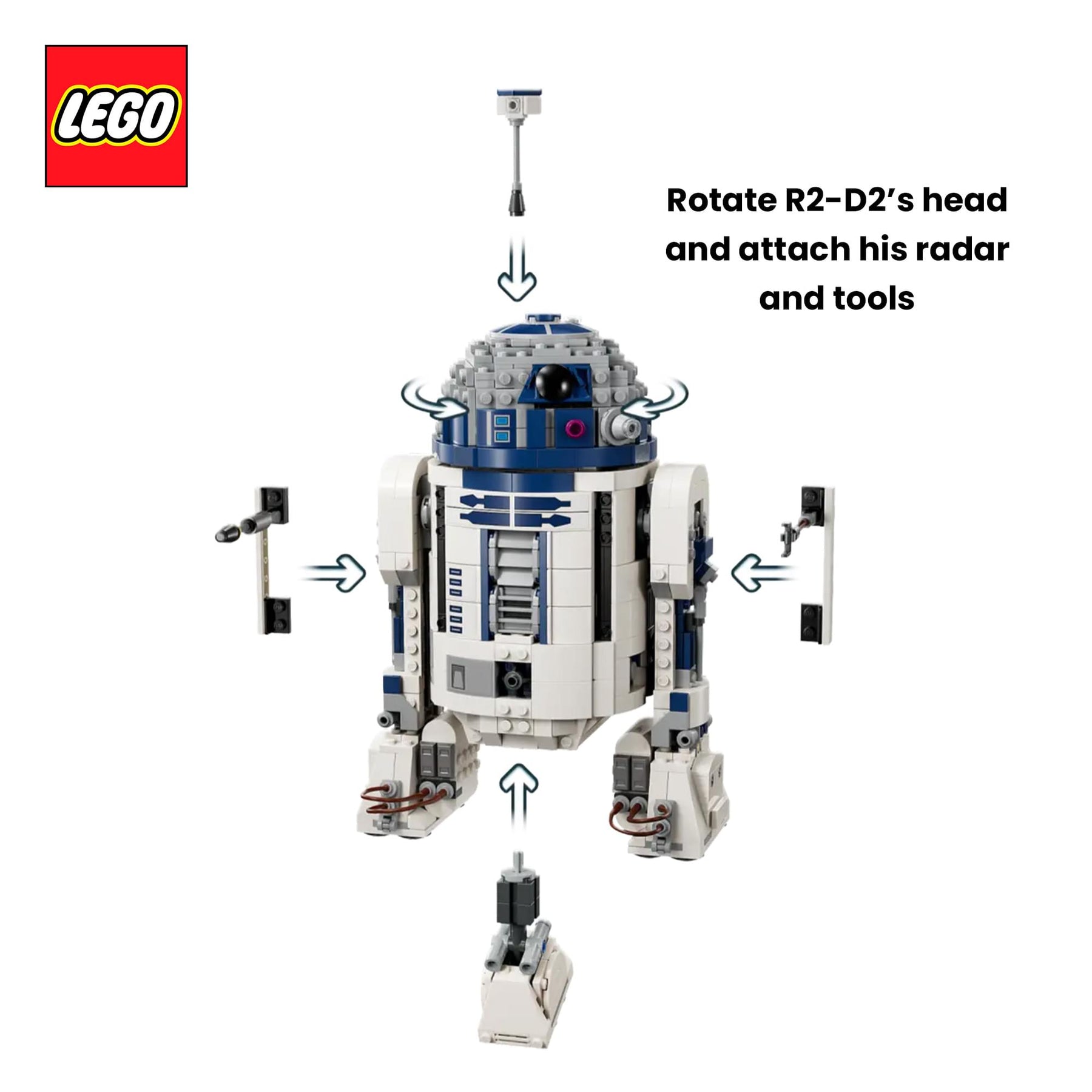 Star Wars LEGO 75379 R2-D2 1050-Piece Building Set