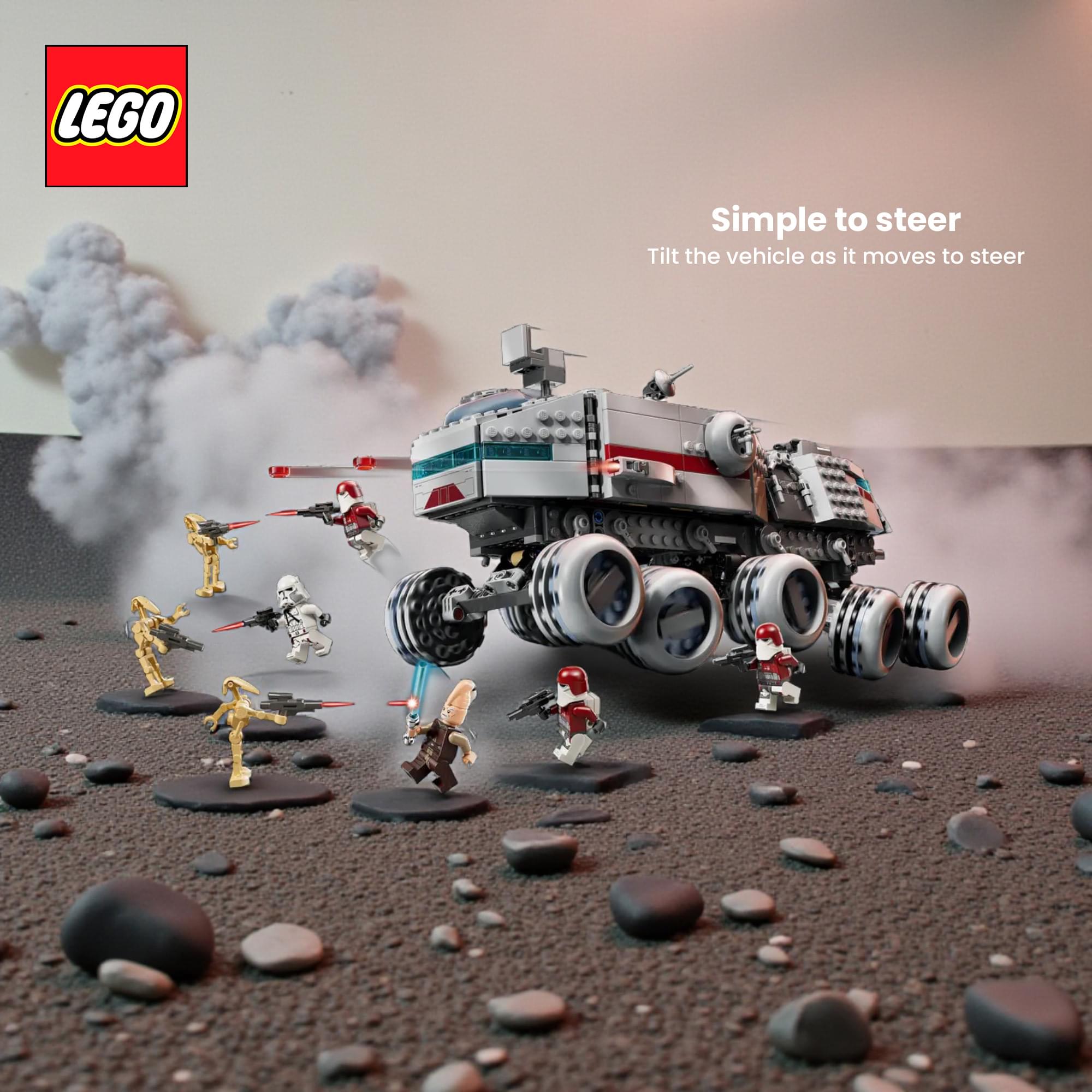 Star Wars LEGO 75413 Republic Juggernaut 813-Piece Building Set