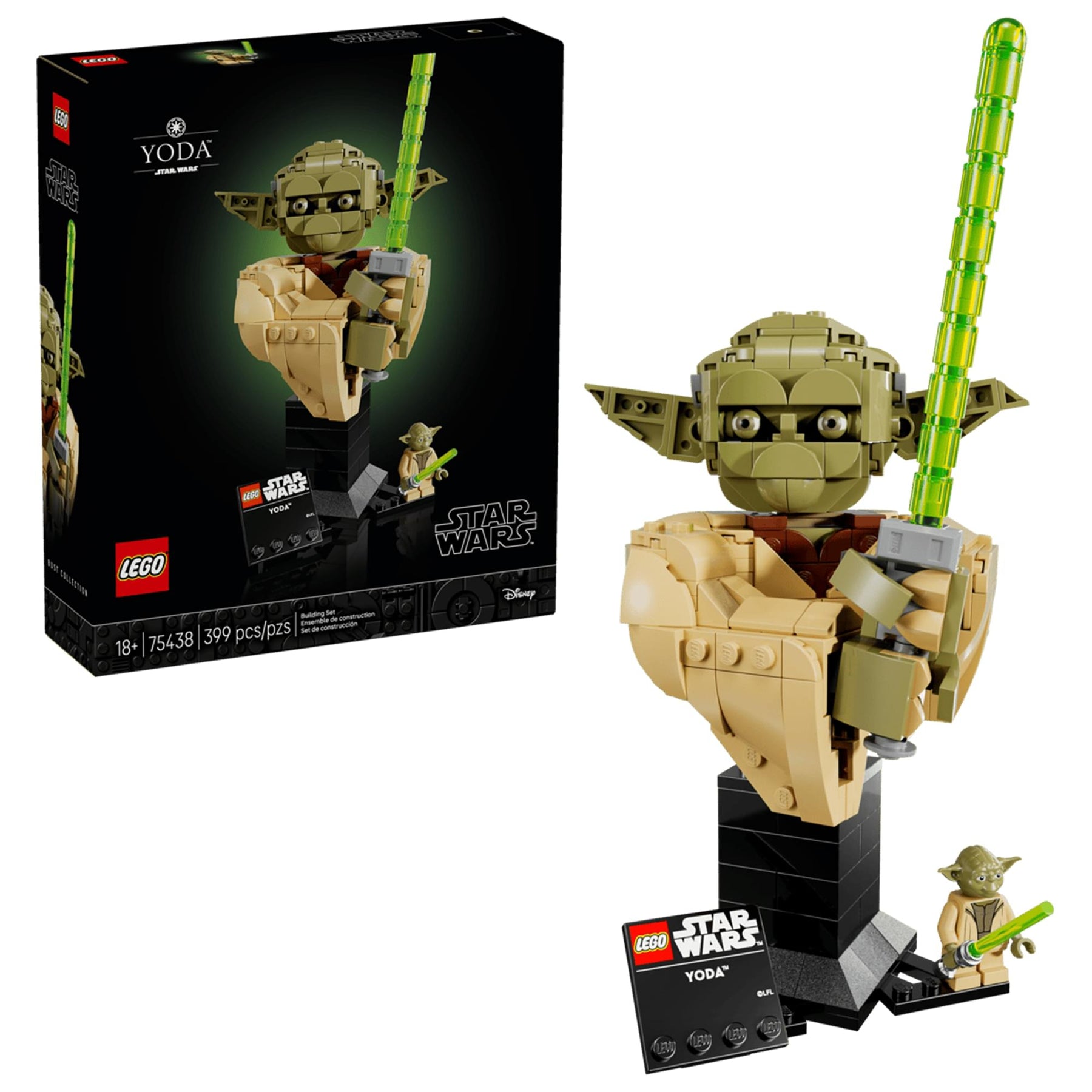 Star Wars LEGO 75438 Yoda Bust 399-Piece Building Set