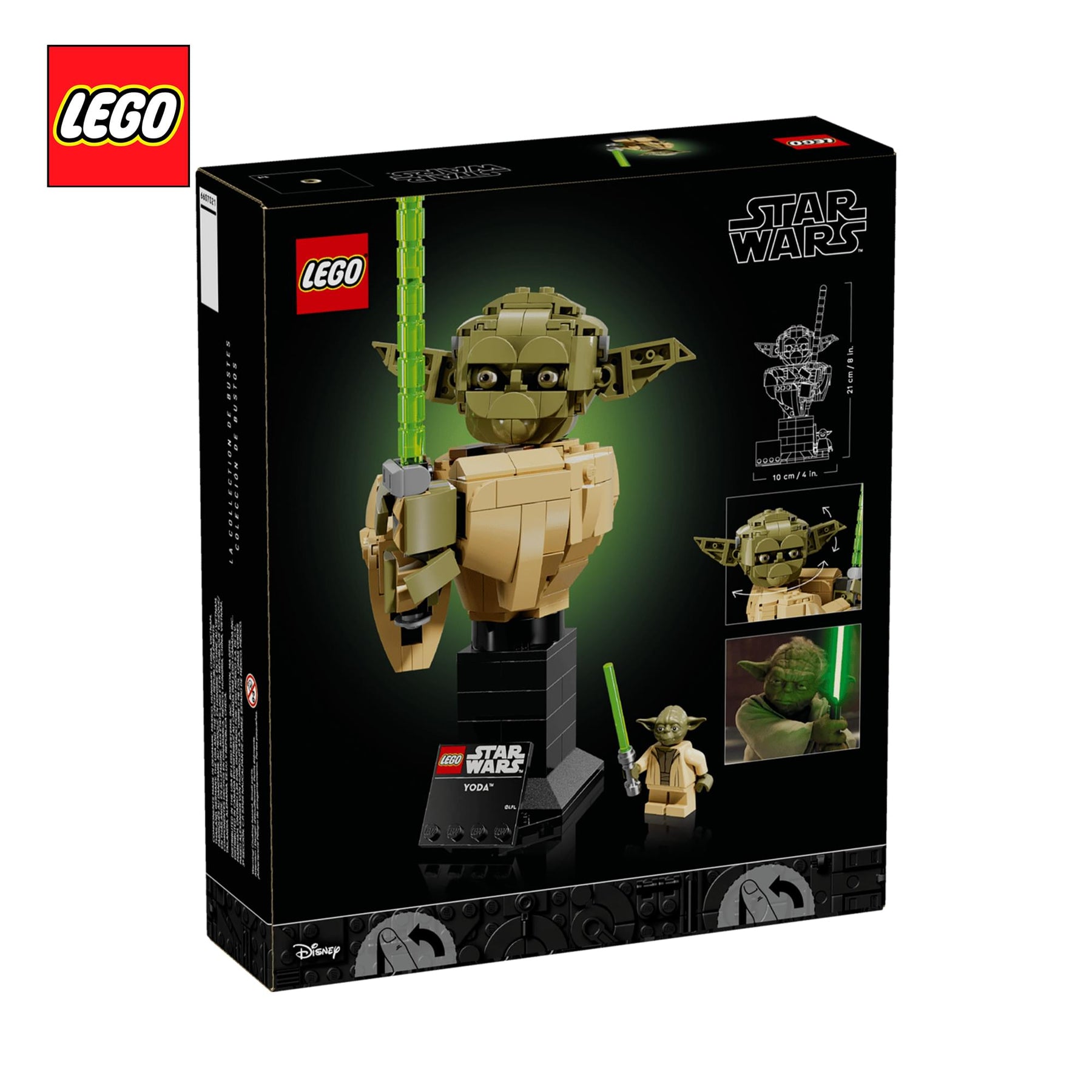 Star Wars LEGO 75438 Yoda Bust 399-Piece Building Set