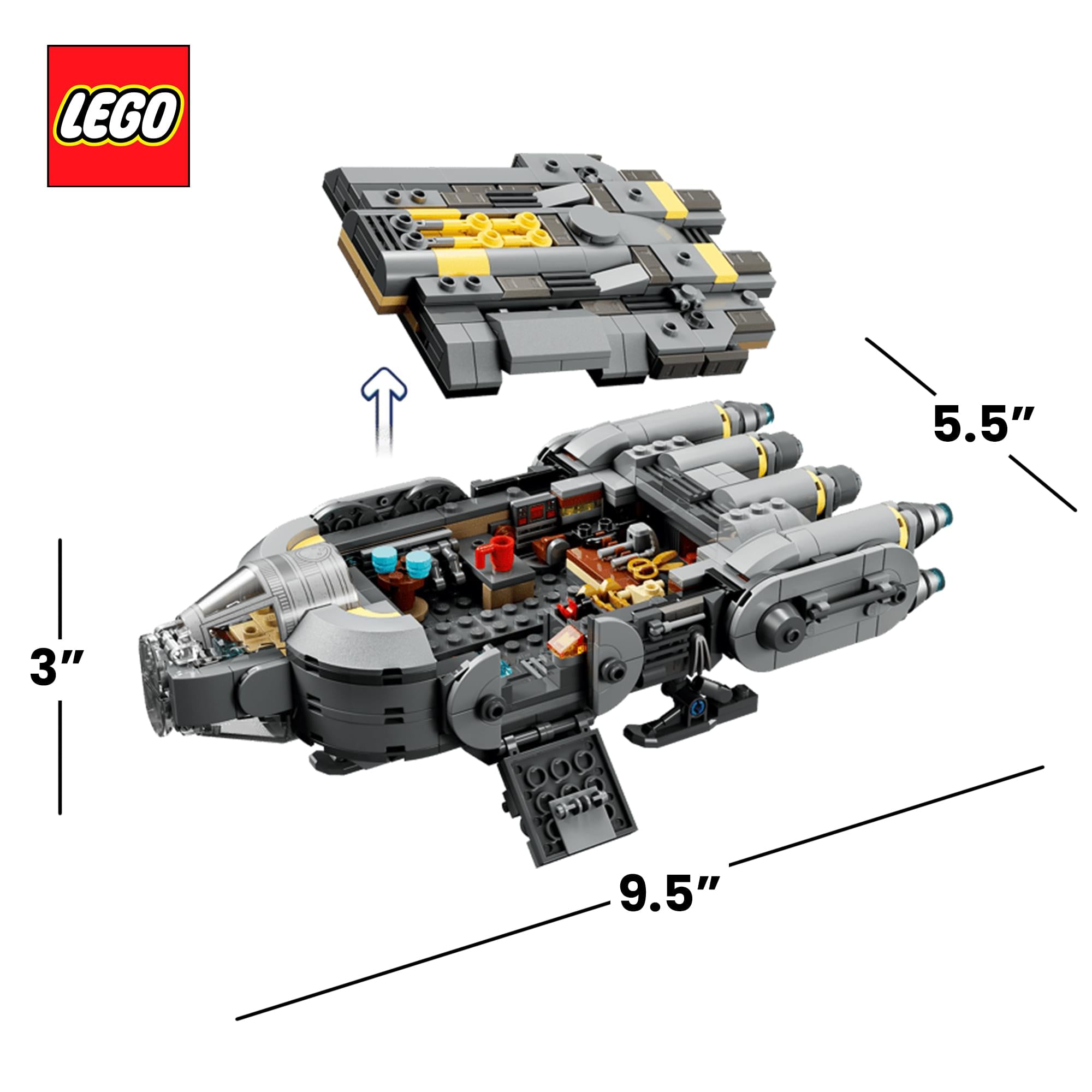 Star Wars LEGO 75445 Anzellan Starship 701-Piece Building Set