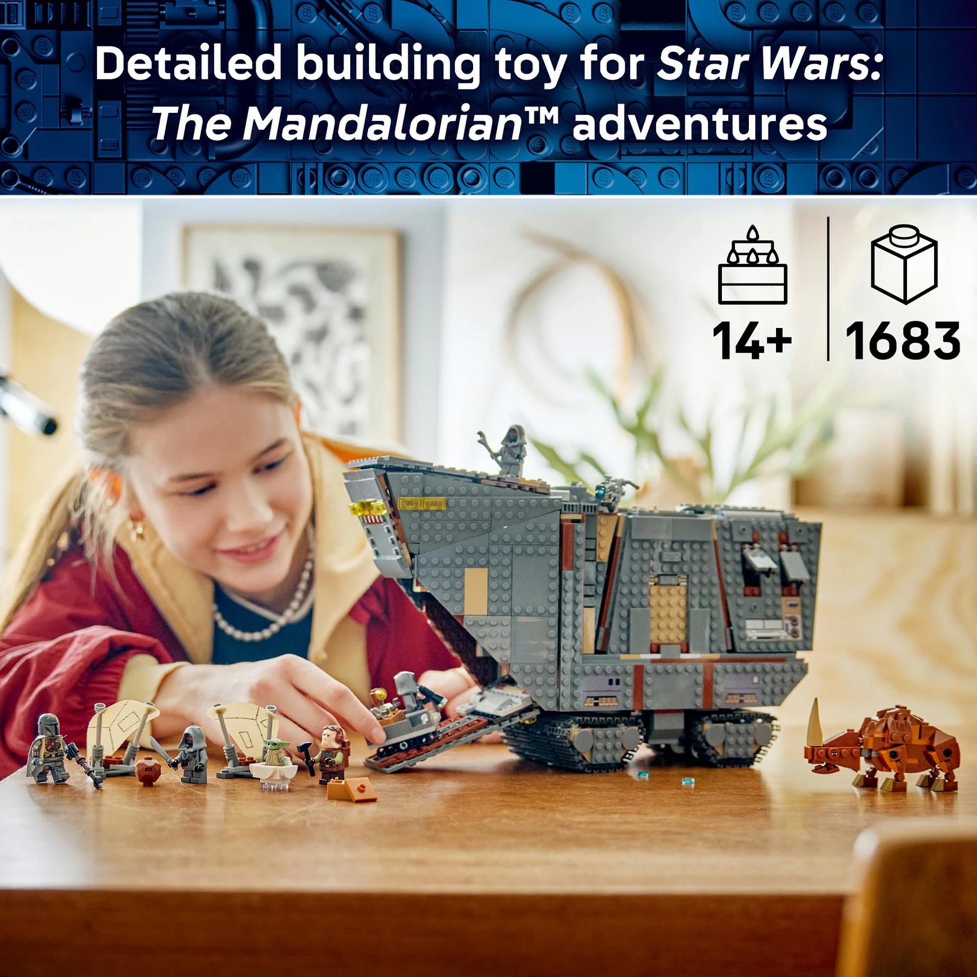 Star Wars LEGO 75453 Offworld Sandcrawler and Mudhorn 1683-Piece Building Set
