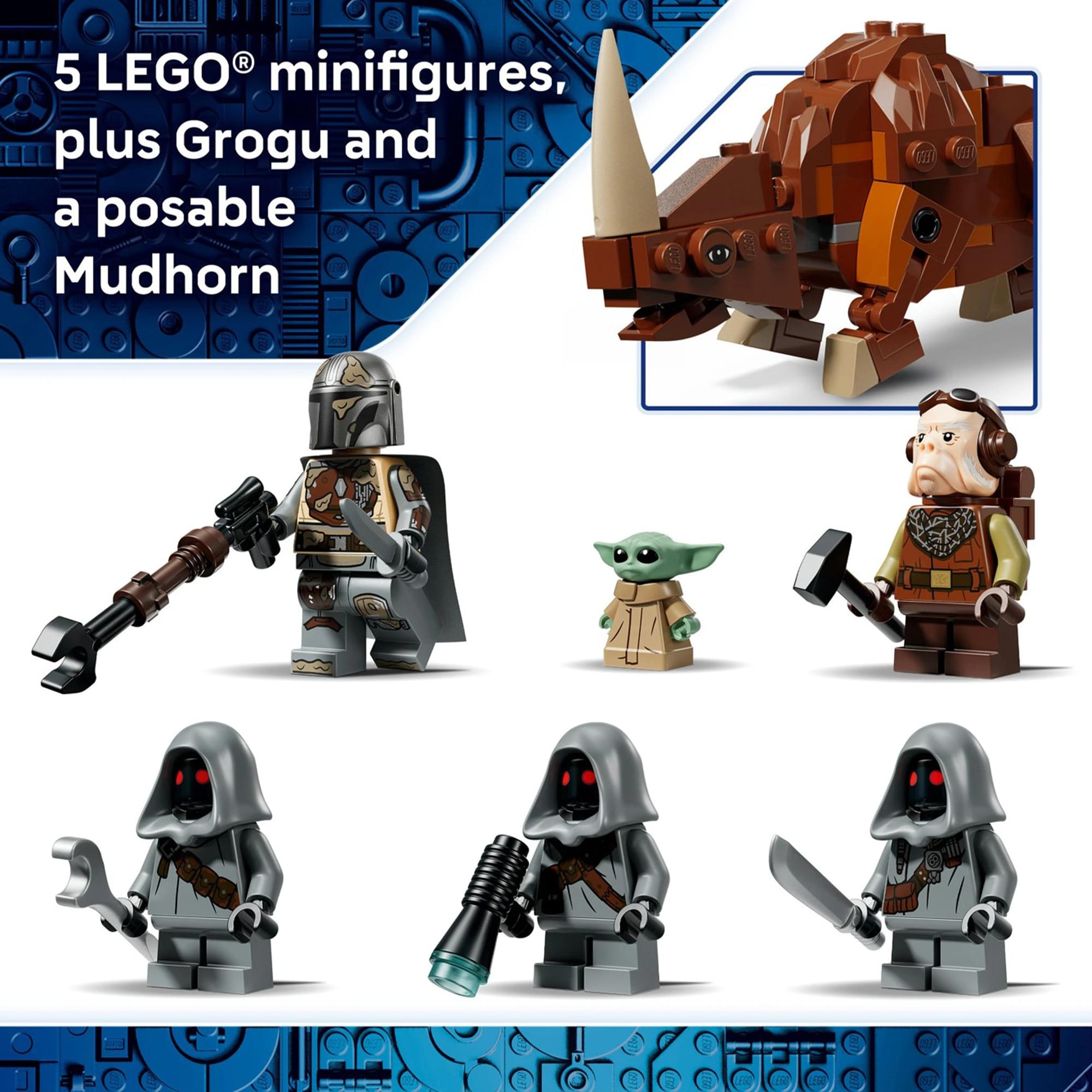 Star Wars LEGO 75453 Offworld Sandcrawler and Mudhorn 1683-Piece Building Set