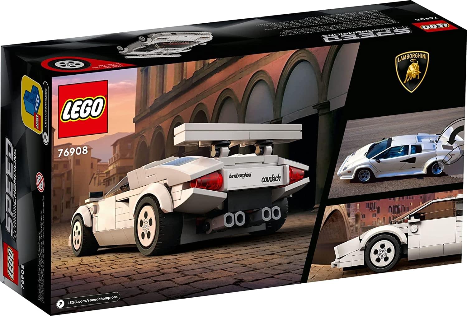LEGO Speed Champions 76908 Lamborghini Countach 262 Piece Kit