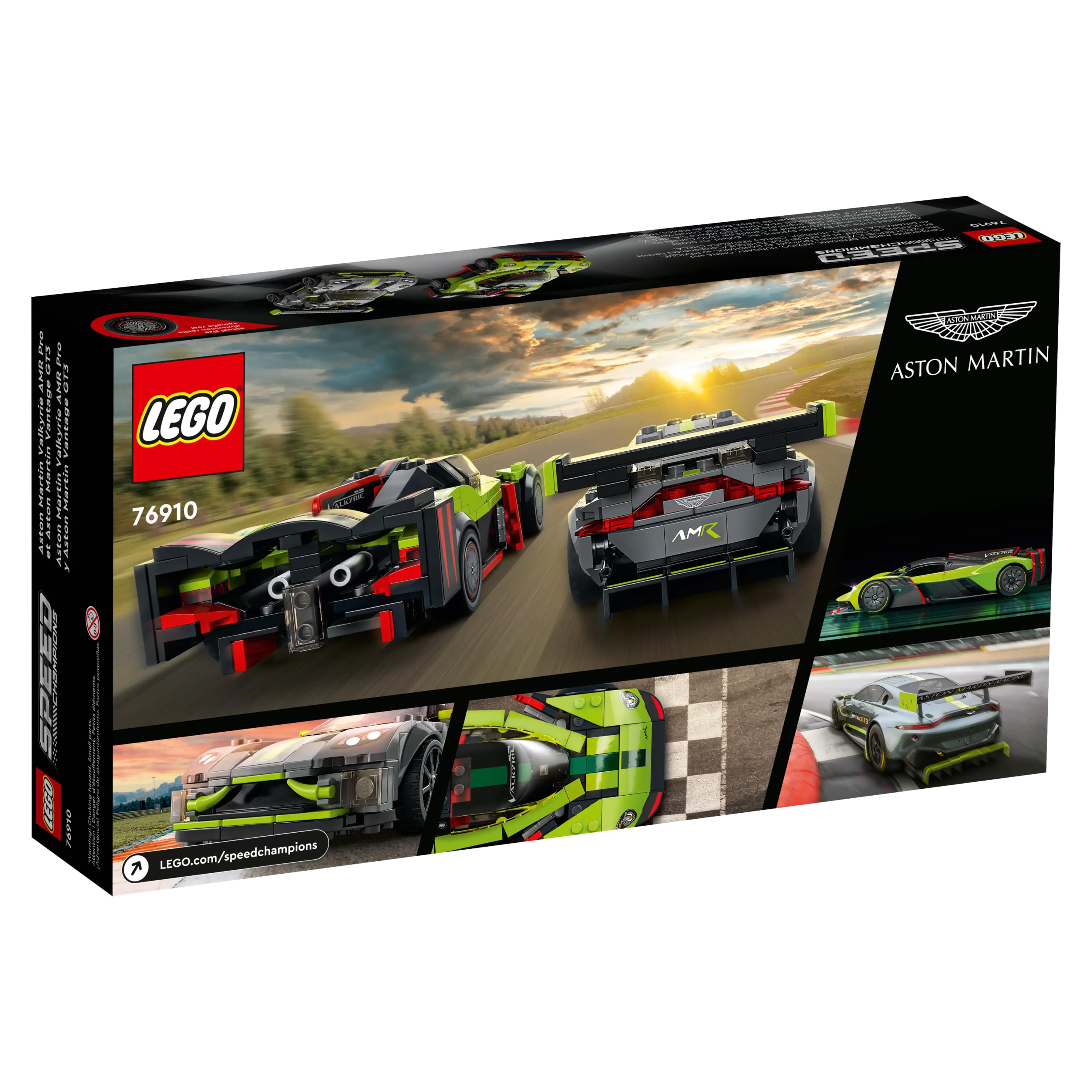 LEGO Speed Champions 76910 Aston Martin Valkyrie & Vantage GT 592 Piece Kit