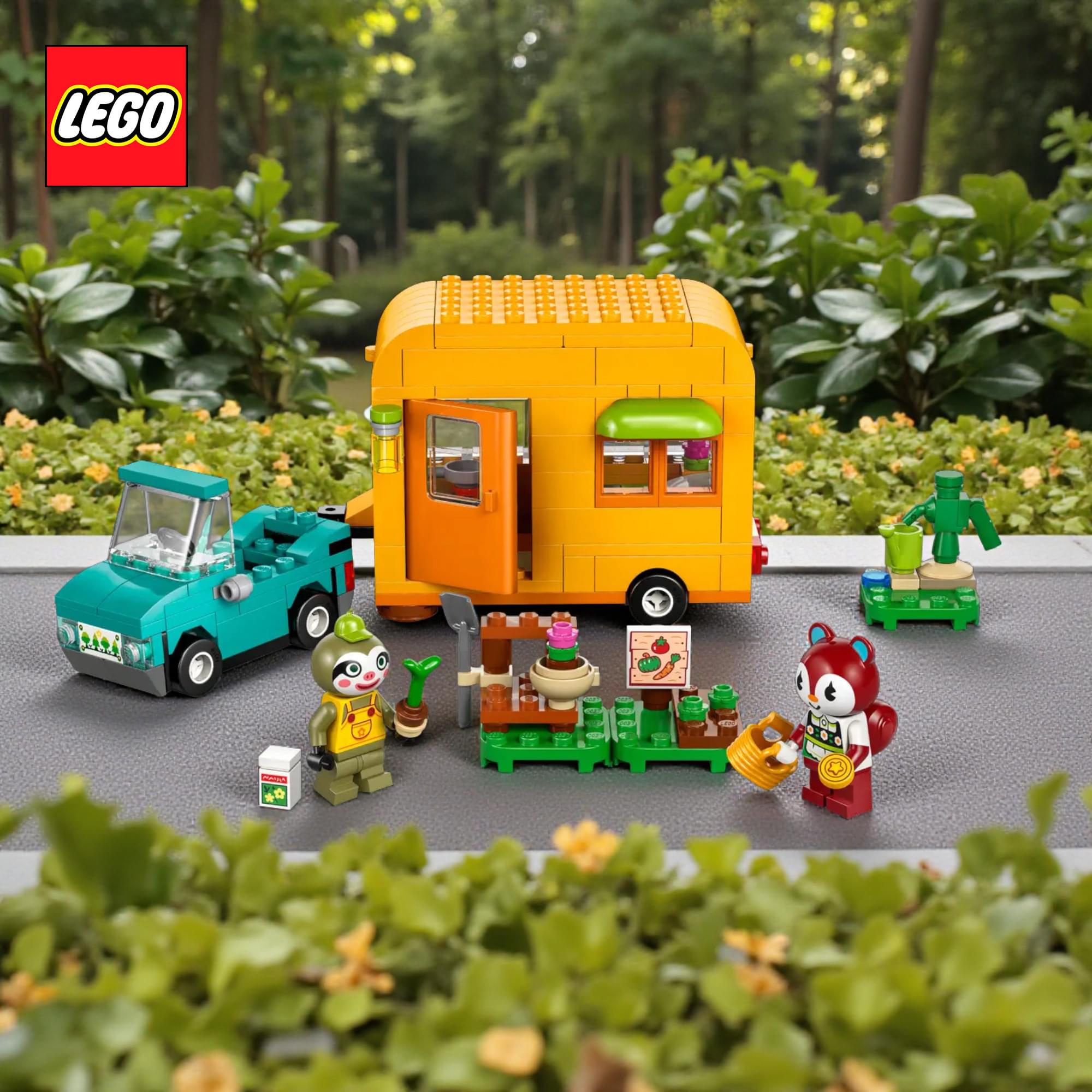 Animal Crossing LEGO 77054 Leif's Caravan & Garden Shop 236-Piece Building Set