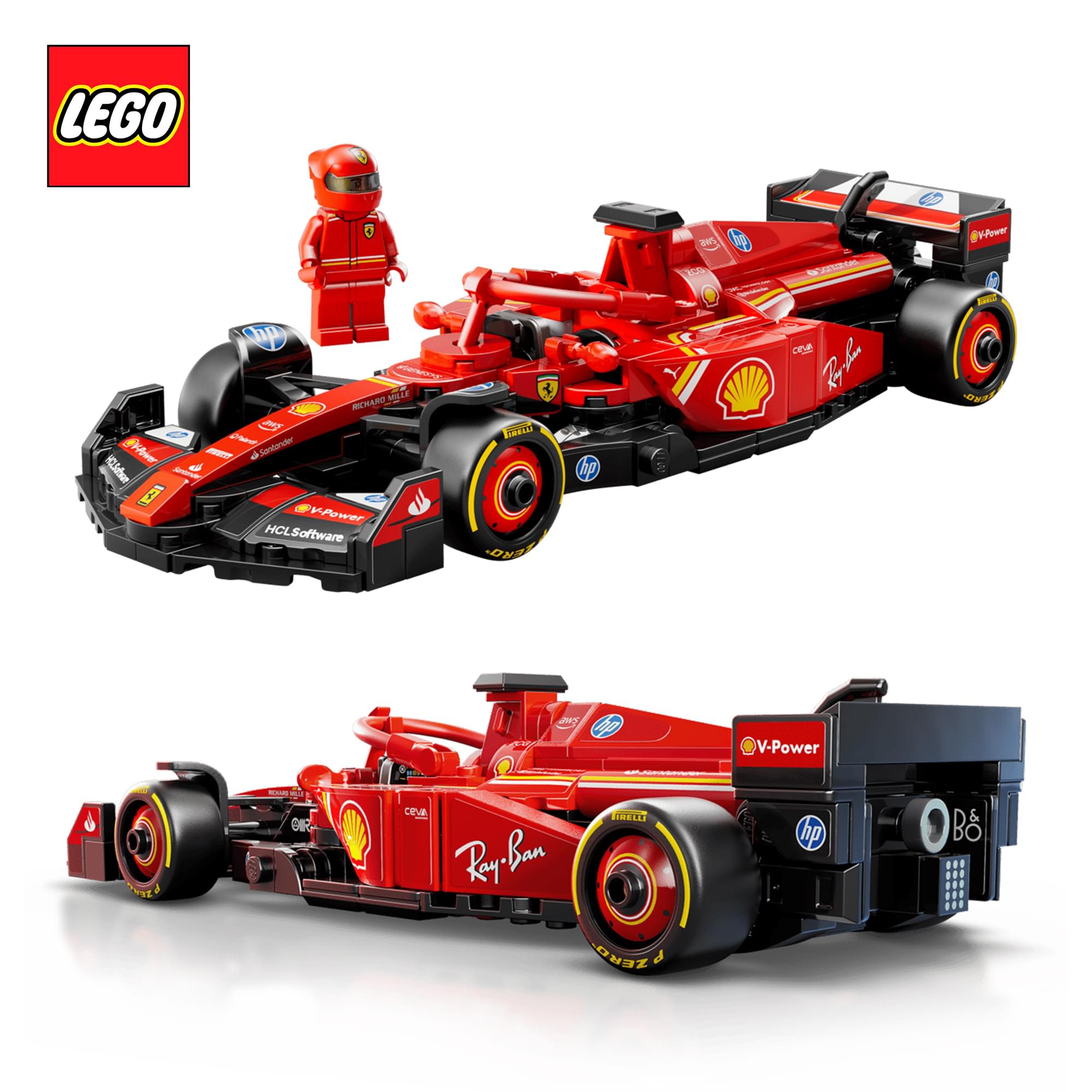 LEGO Speed Champions 77242 Ferrari SF-24 F1 Race Car 275-Piece Building Set