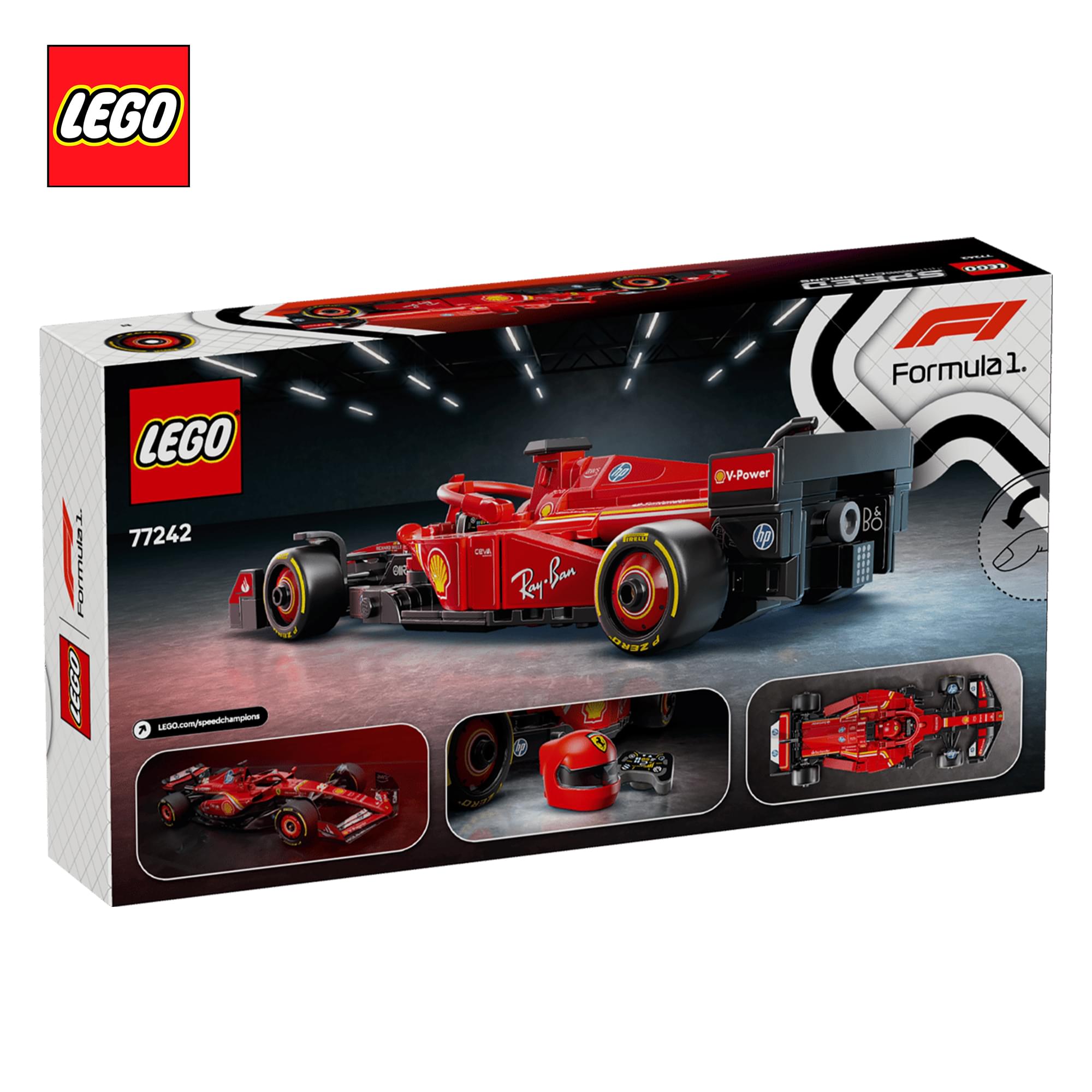 LEGO Speed Champions 77242 Ferrari SF-24 F1 Race Car 275-Piece Building Set