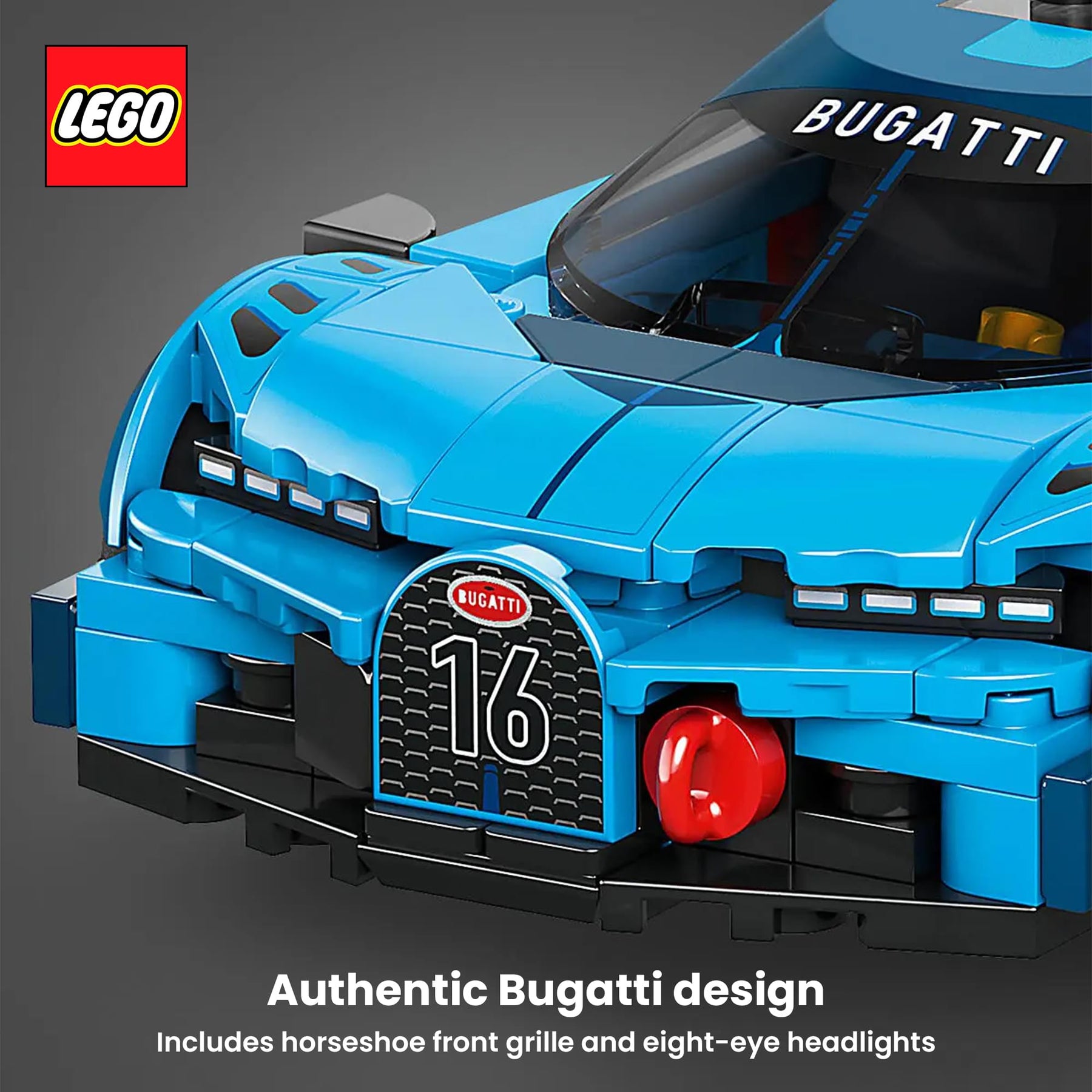LEGO Speed Champions 77253 Bugatti Vision Sports Car 284-Piece Building Set