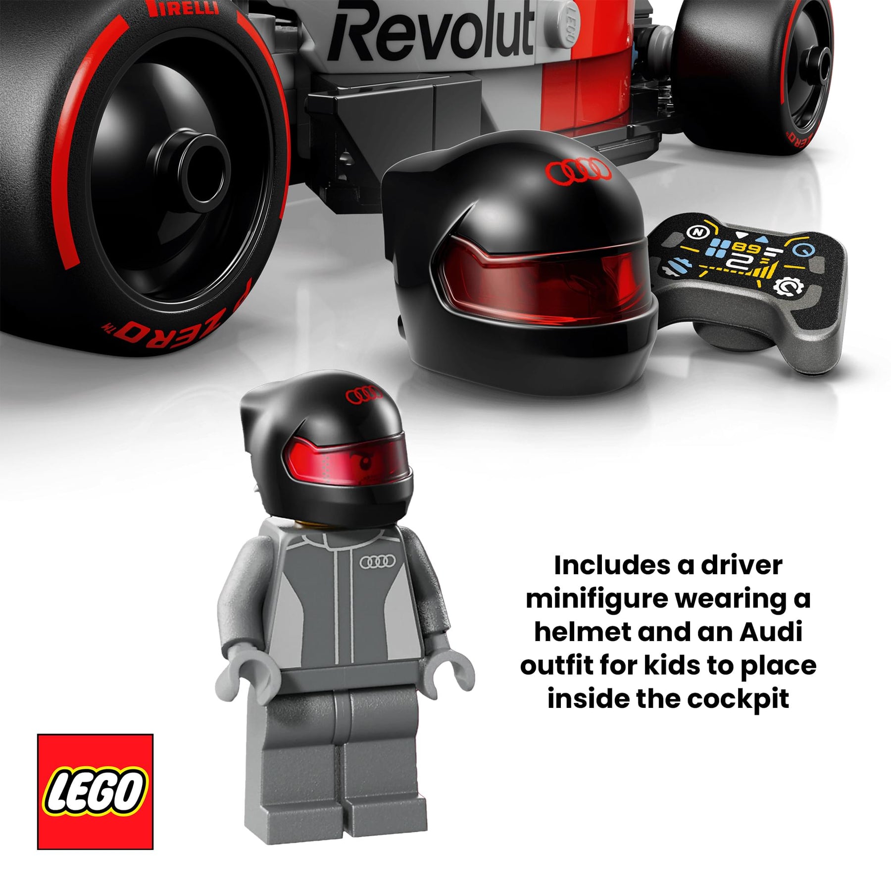 LEGO Speed Champions 77259 Audi Revolut F1 Team R26 Car 216-Piece Building Set