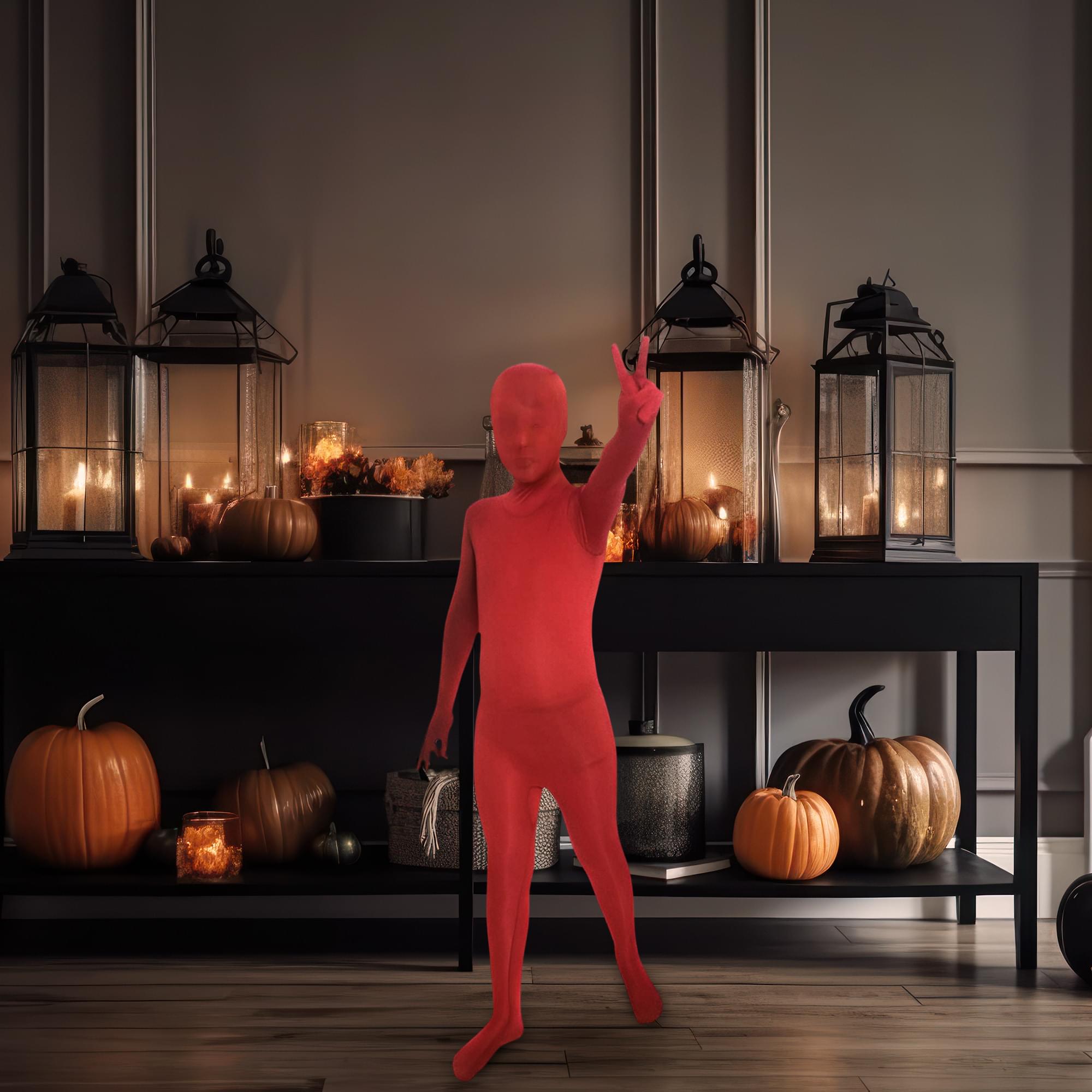 Red Child Costume Morphsuit