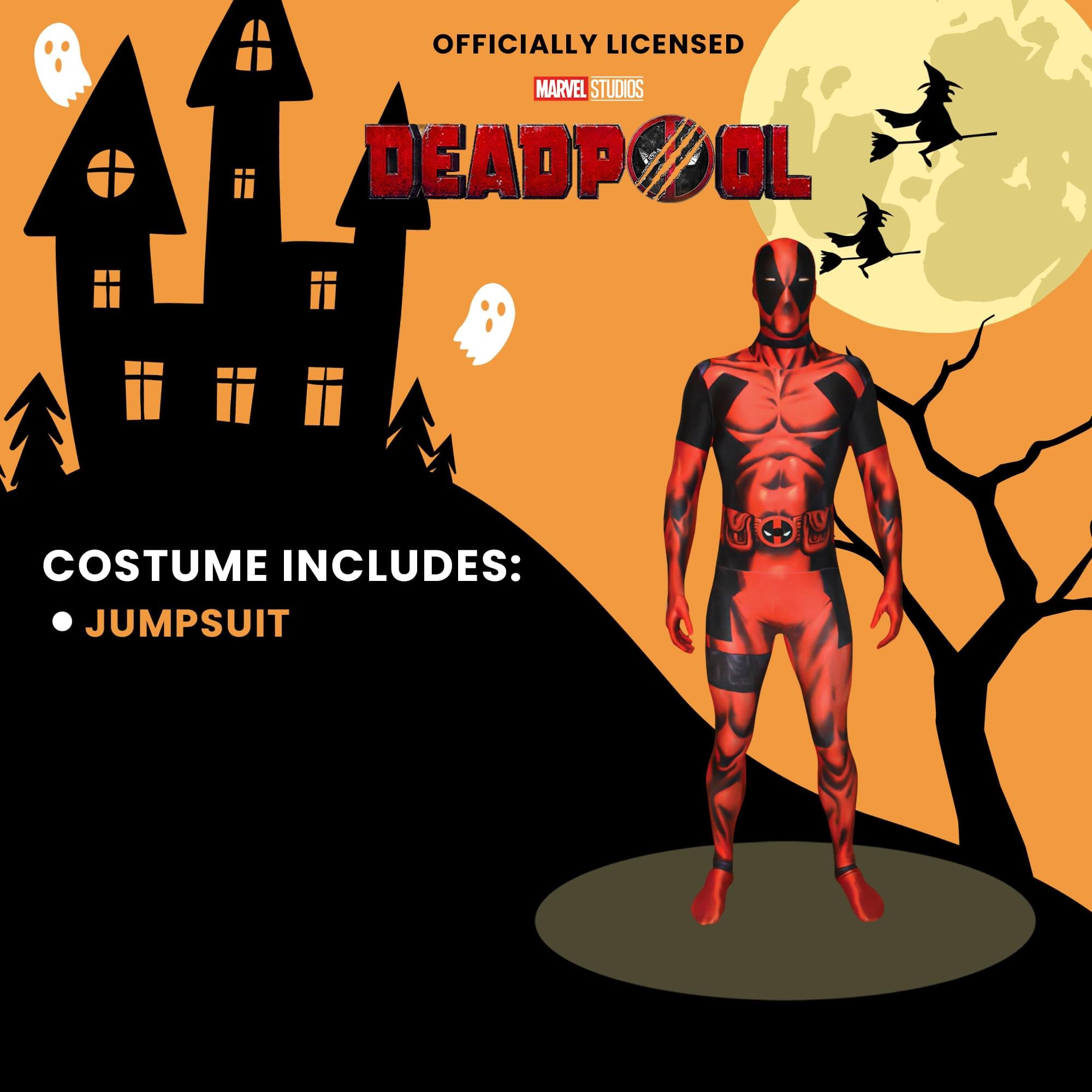 Marvel Deadpool Adult Costume Morphsuit