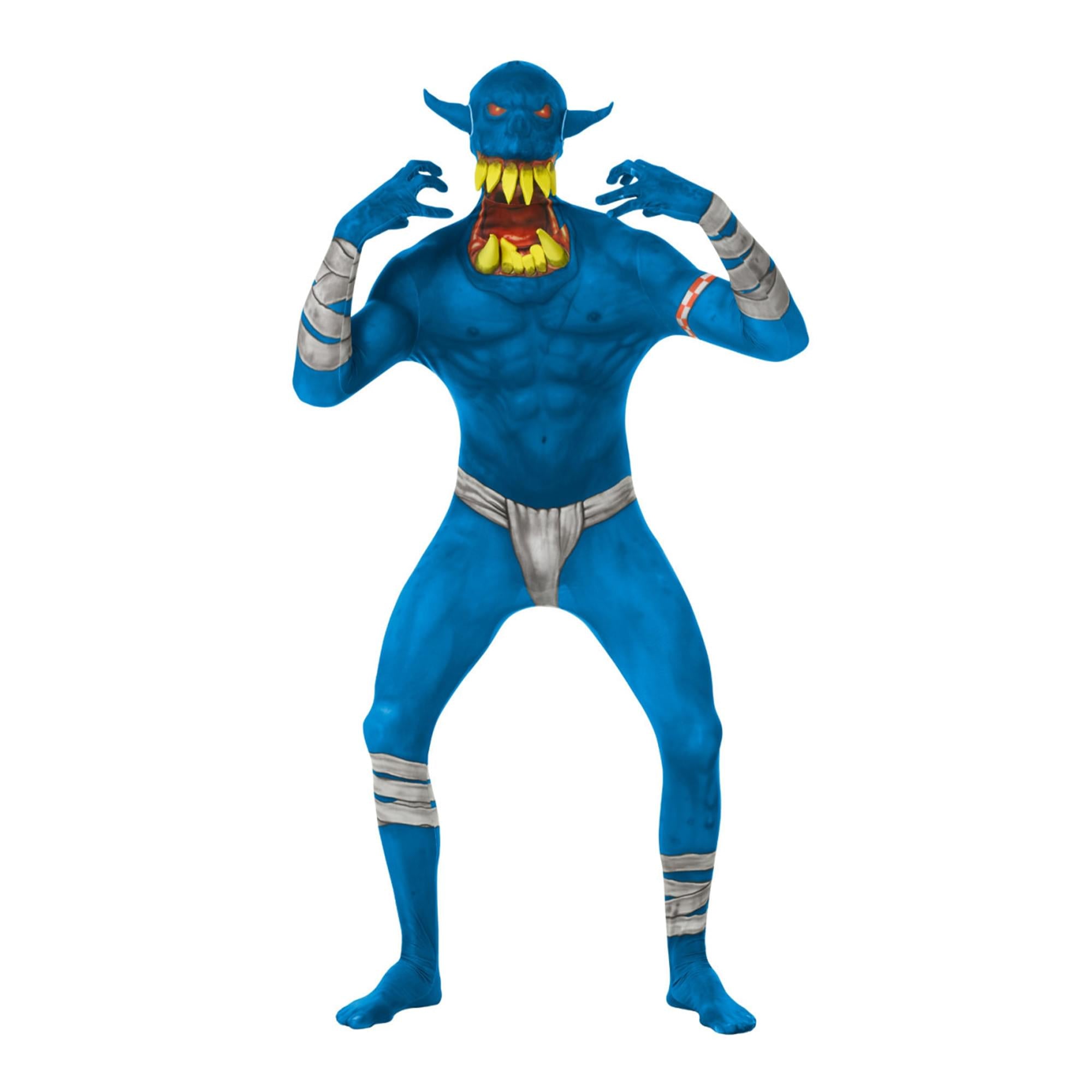Blue Orc Jaw Dropper Adult Costume Morphsuit