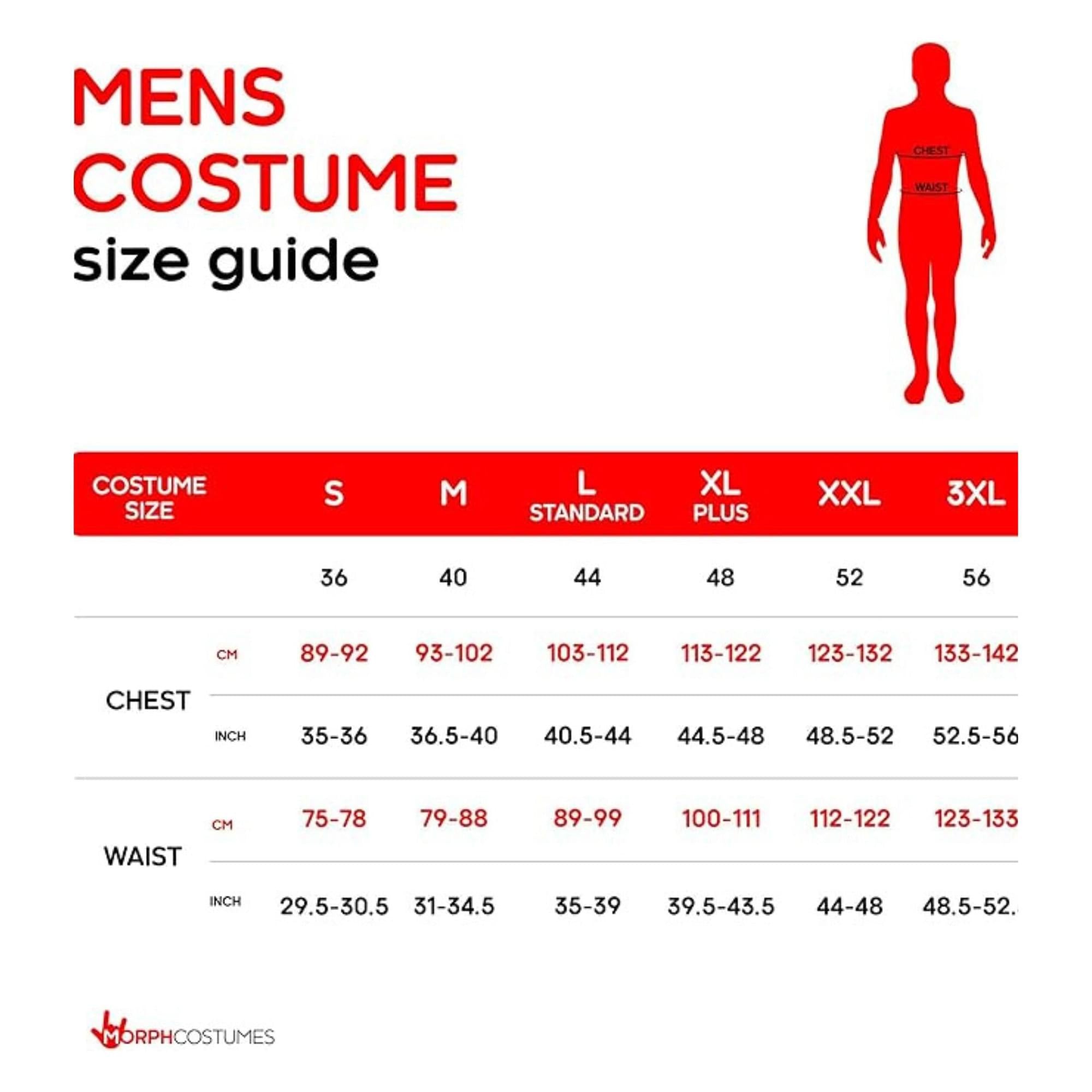 Red Adult Costume Morphsuit