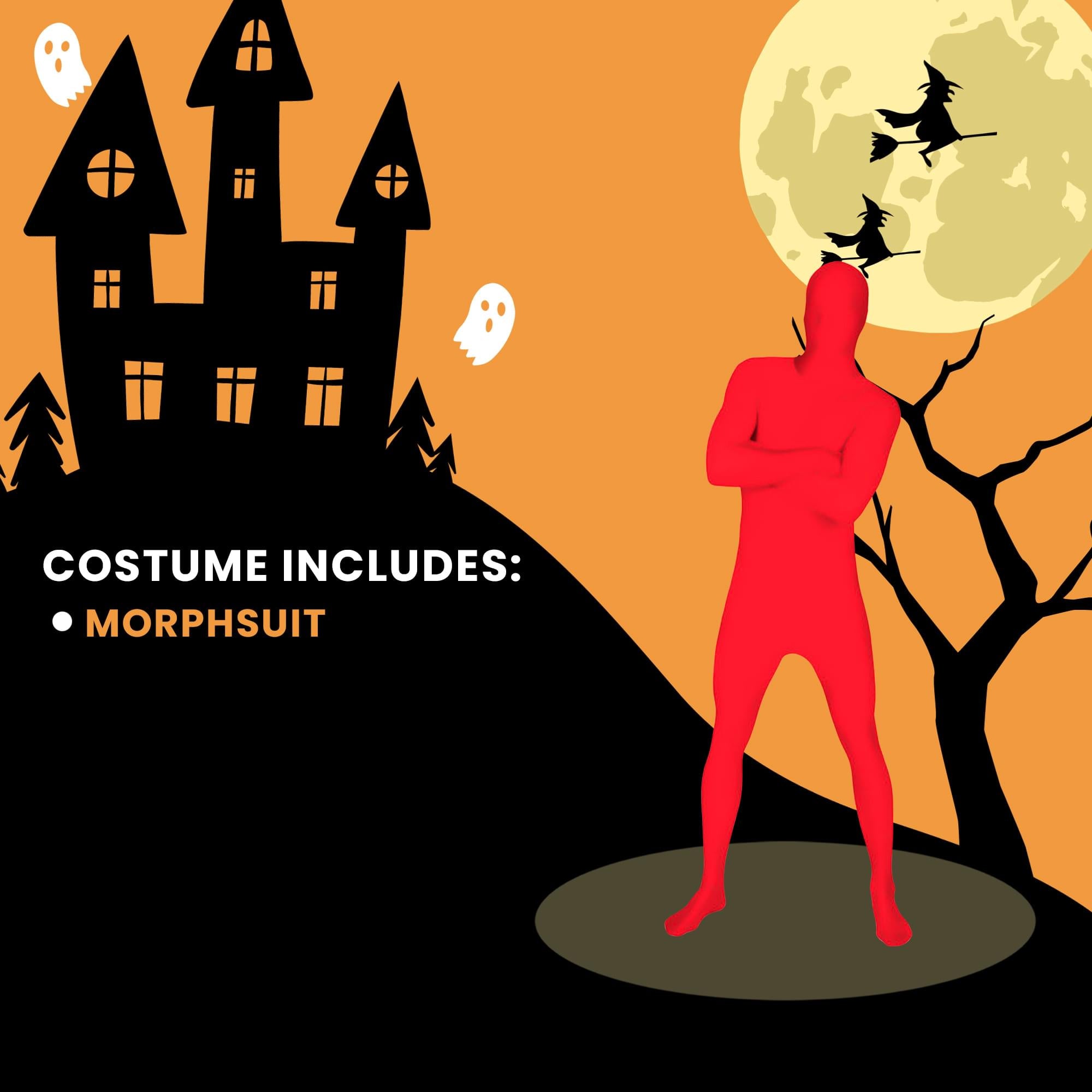 Red Adult Costume Morphsuit