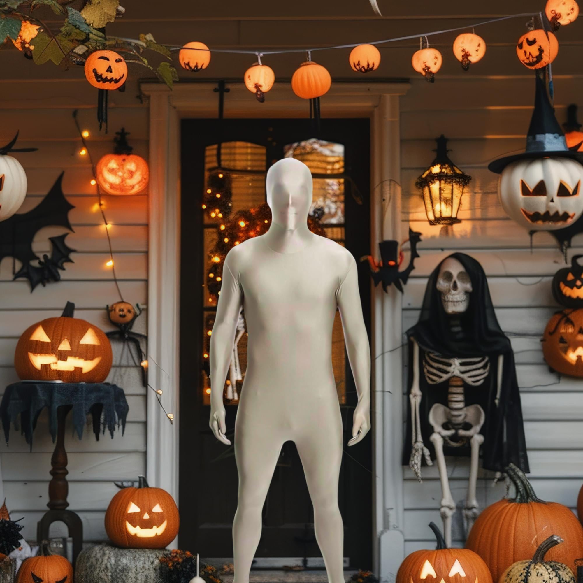 Silver Adult Costume Morphsuit