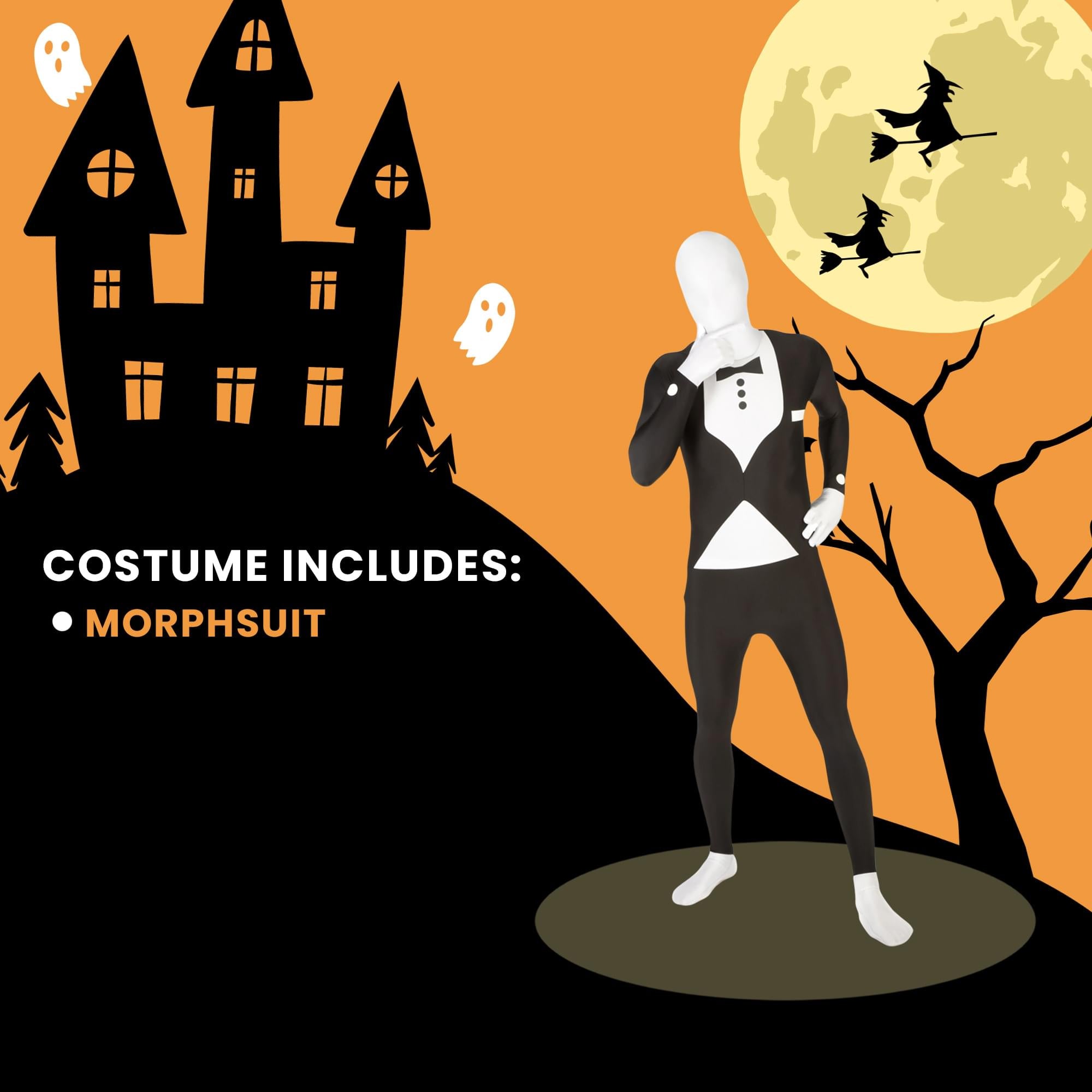 Tuxedo Adult Costume Morphsuit