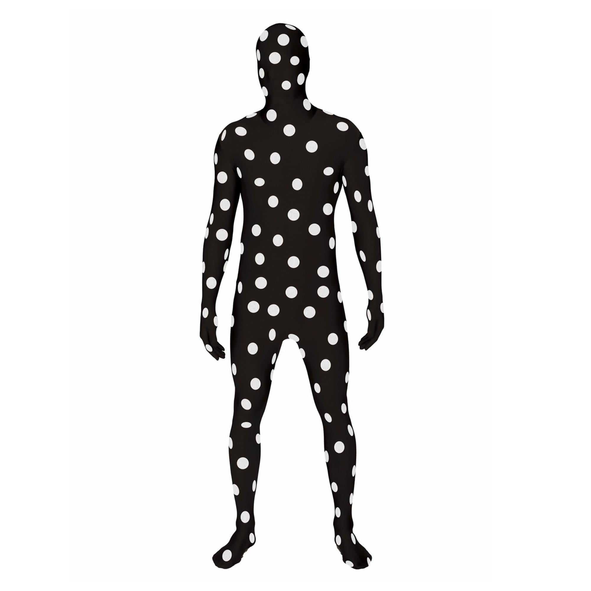 Black and White Spotted Adult Costume Morphsuit