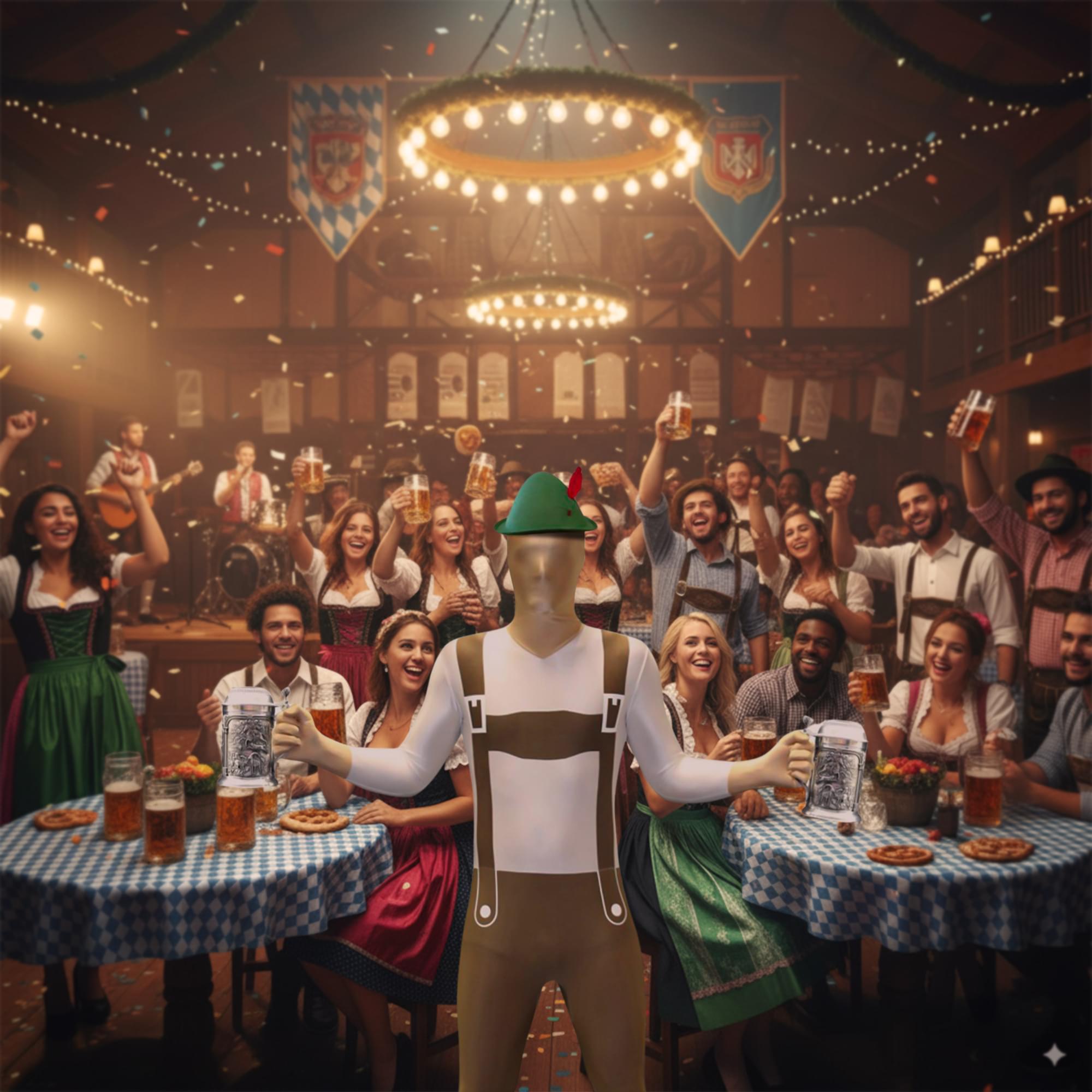 Lederhosen Adult Costume Morphsuit