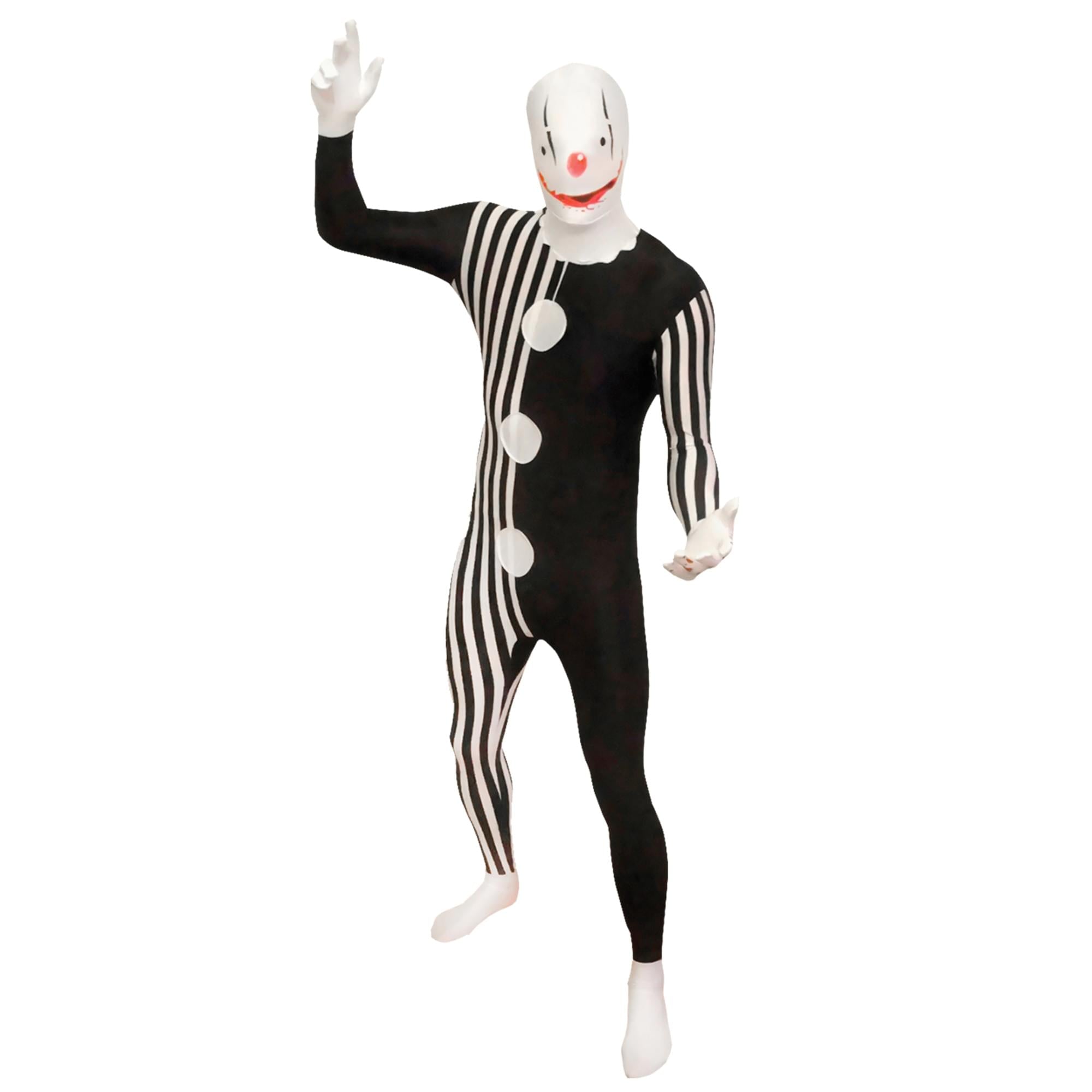 Killer Clown Black Adult Costume Morphsuit