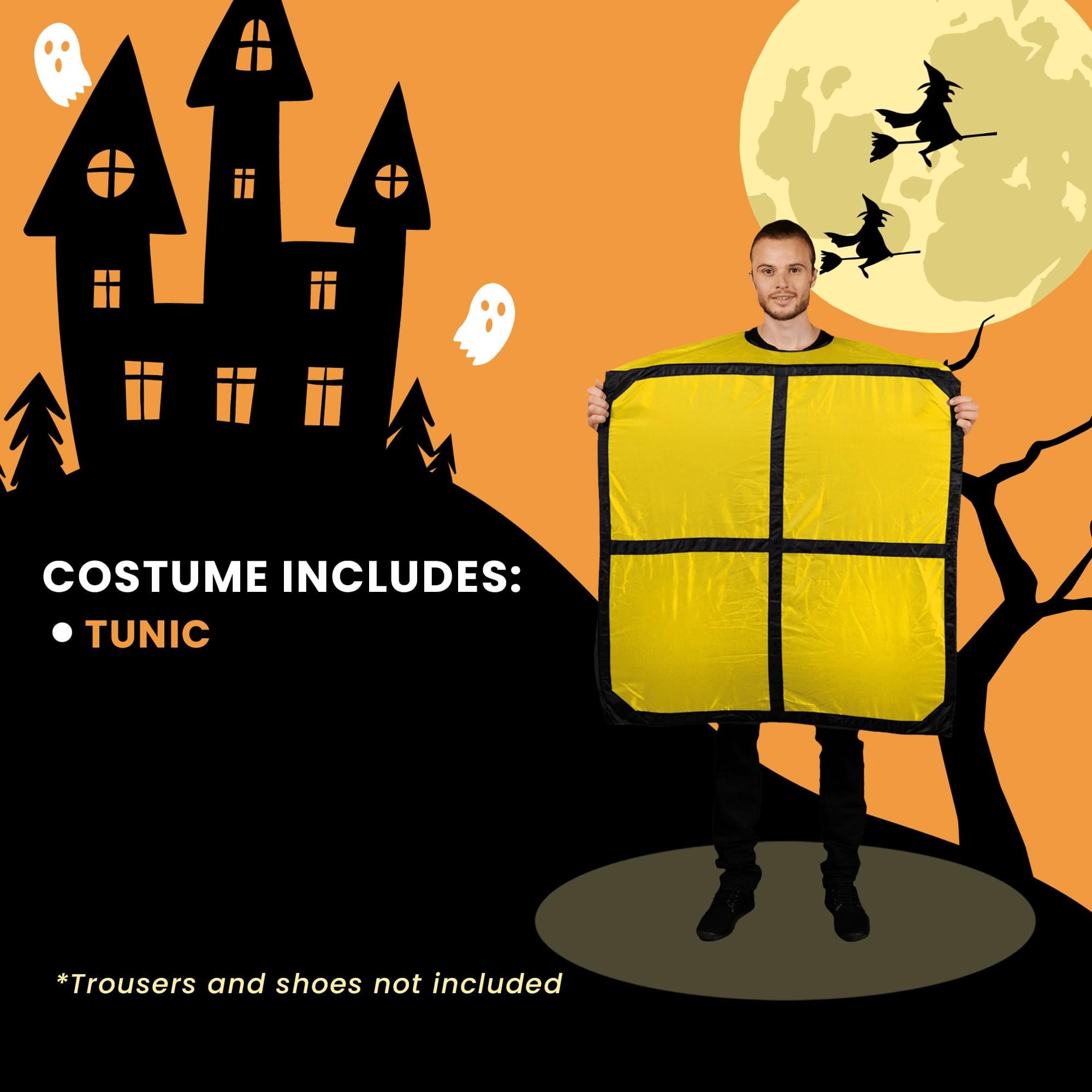 Team Tetris O Yellow Block Adult Costume