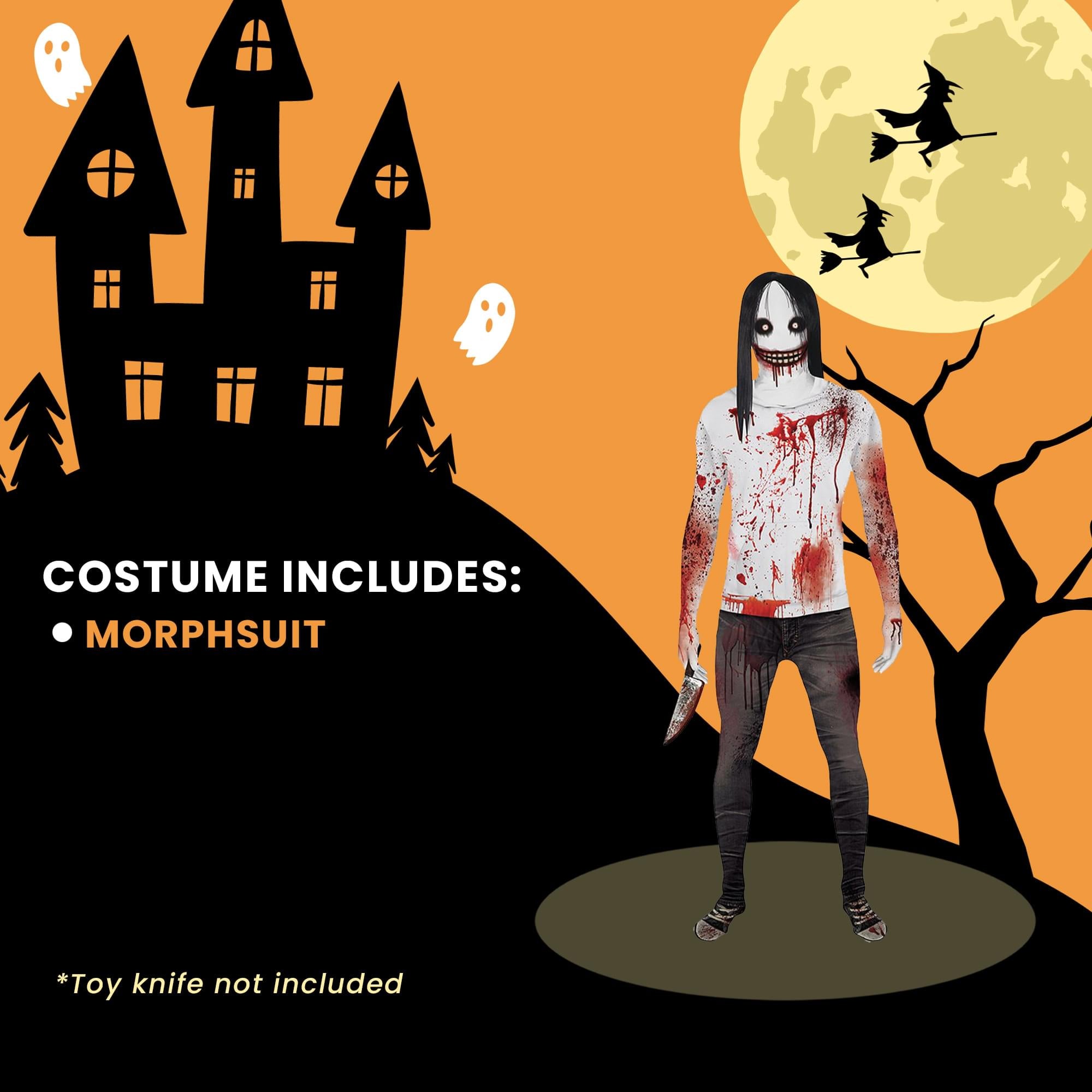 Jeff The Killer Adult Costume Morphsuit