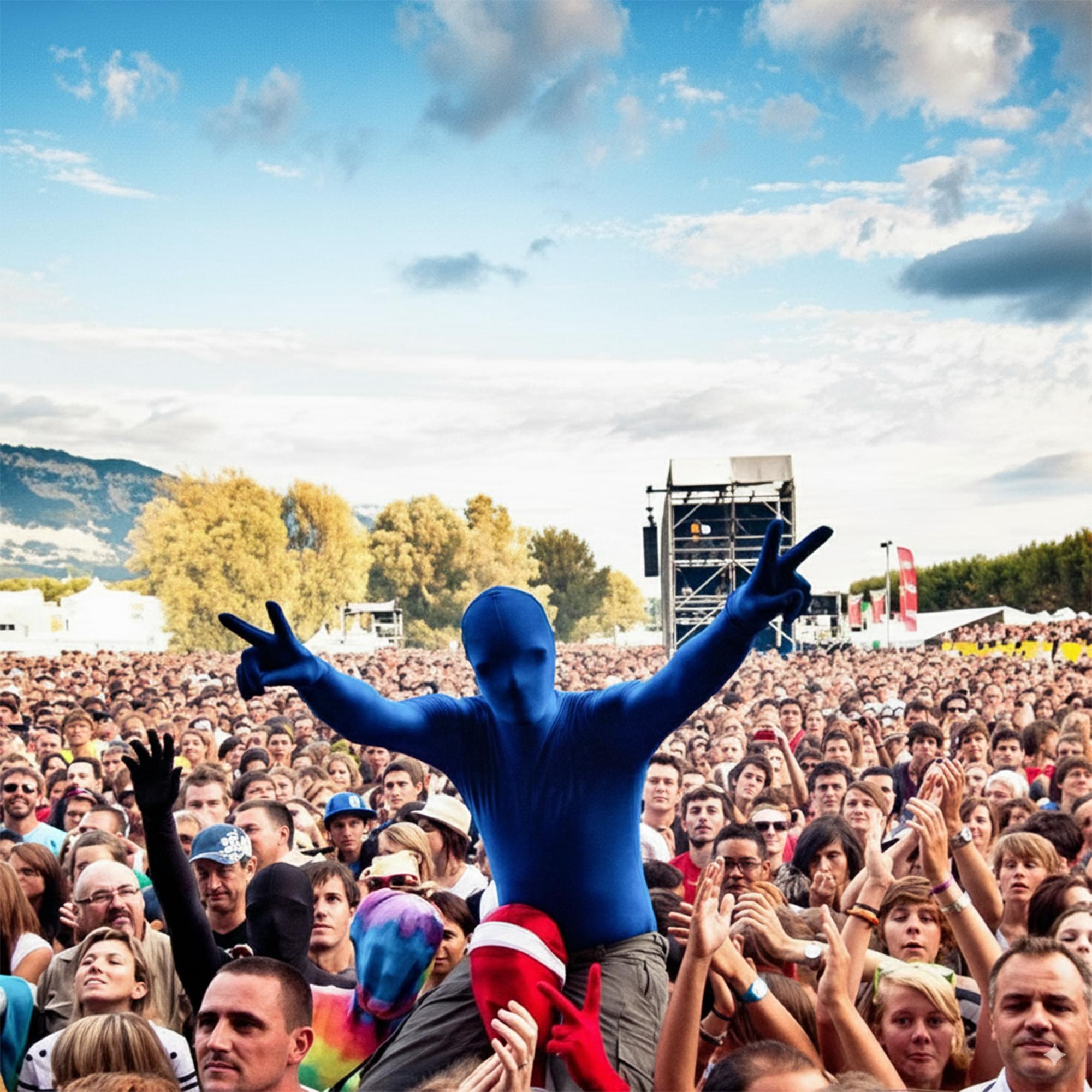 Blue Adult Costume Morphsuit