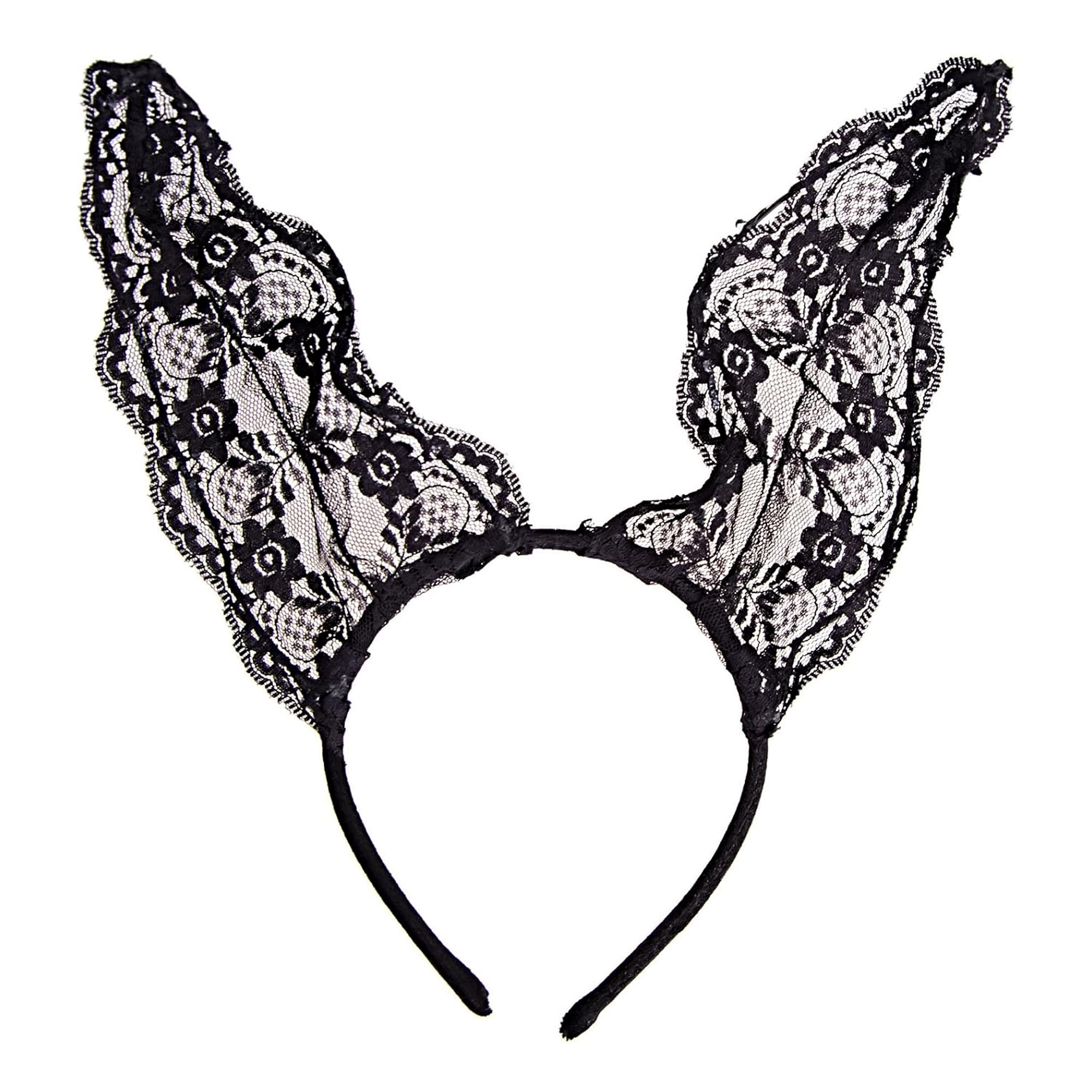 Lace Bunny Ears Adult Costume Accessory
