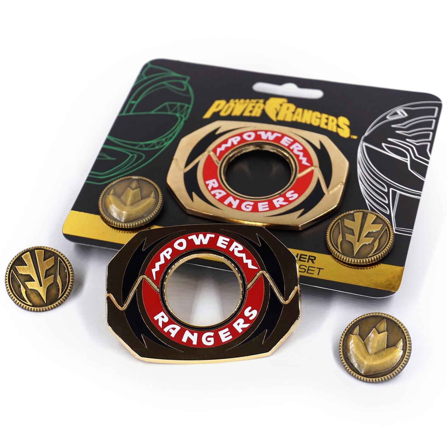 Power Rangers Legacy Morpher 3 Piece Pin Set | Green/White Edition